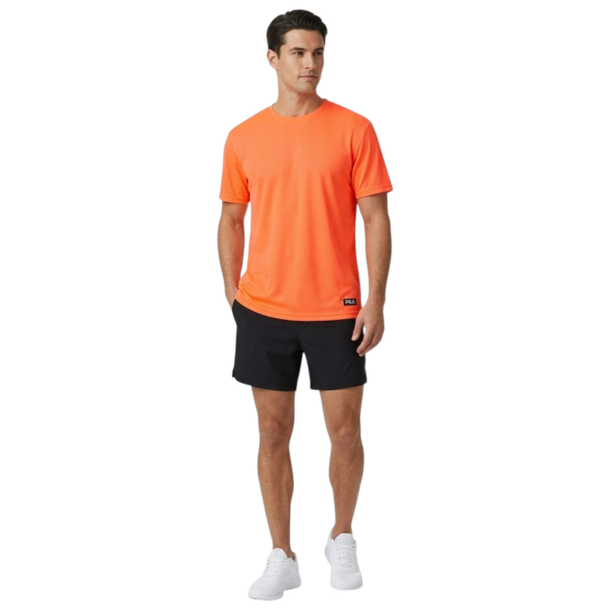 Men's Plain Top,Light Orange