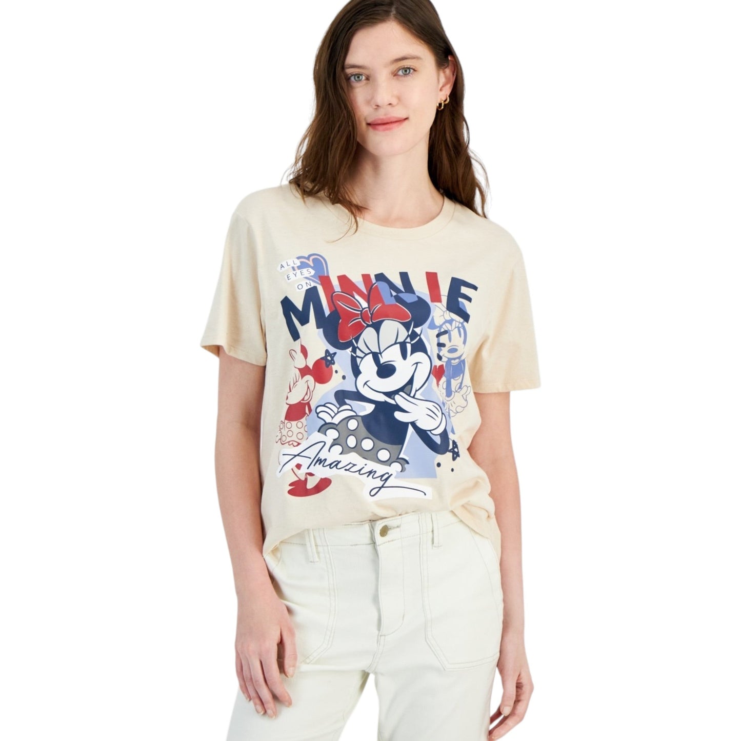 Women's Printed Top,Beige