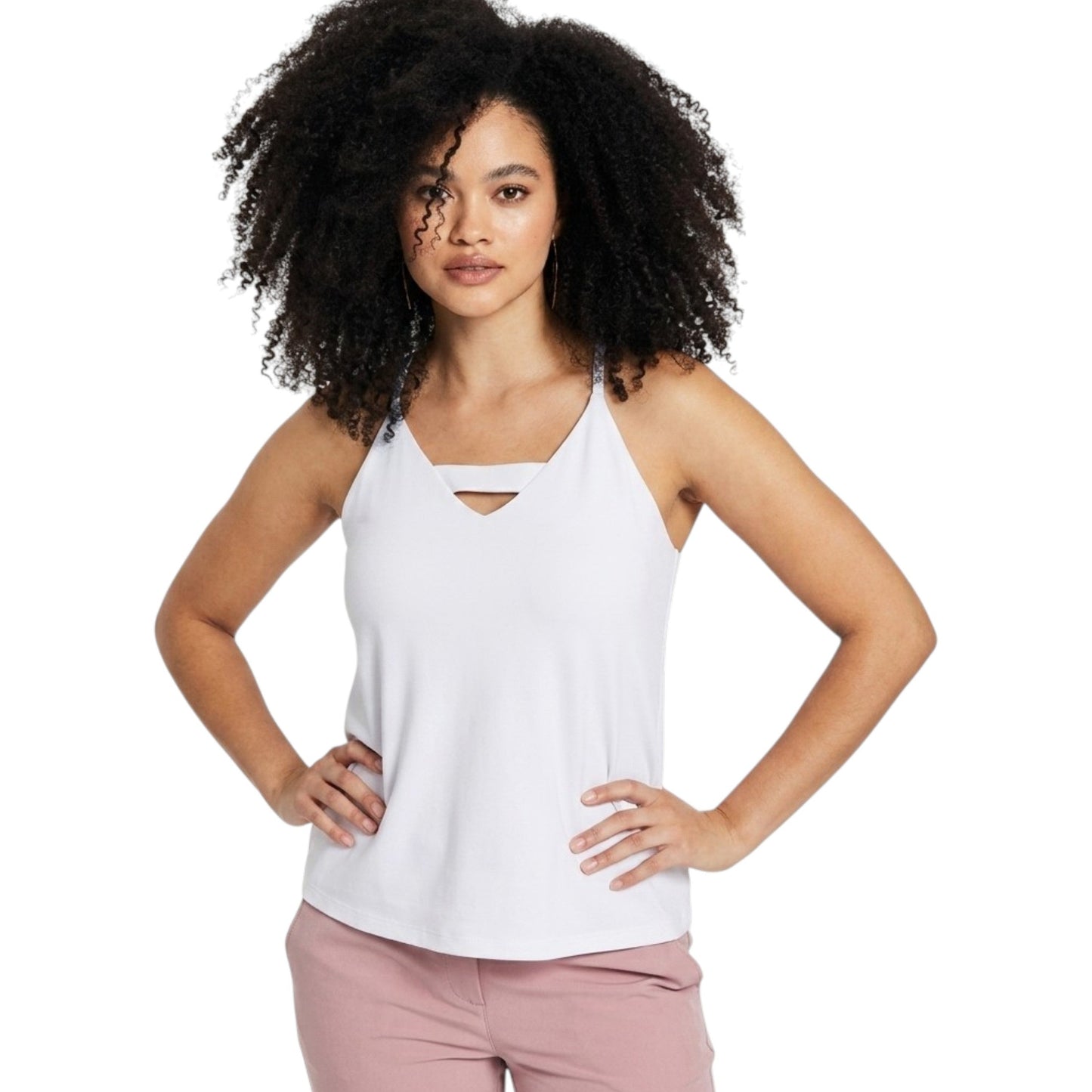 Women's Plain Solid Top,White