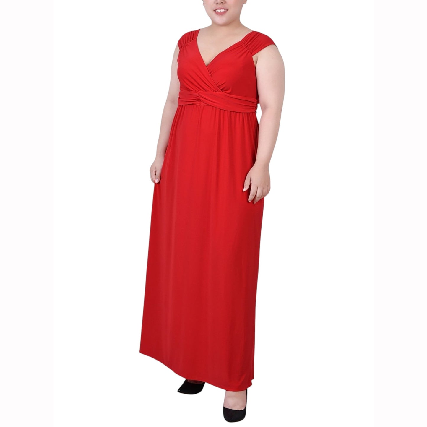 Women's Plain Dress,Red