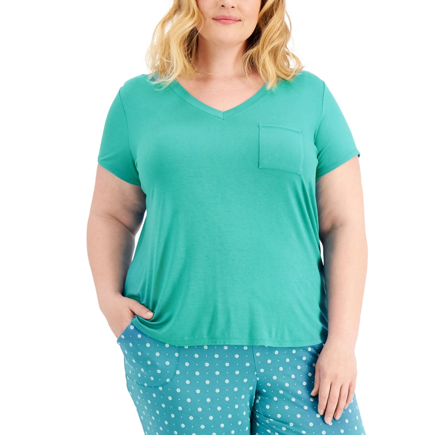 Women's Plain Top,Light Green
