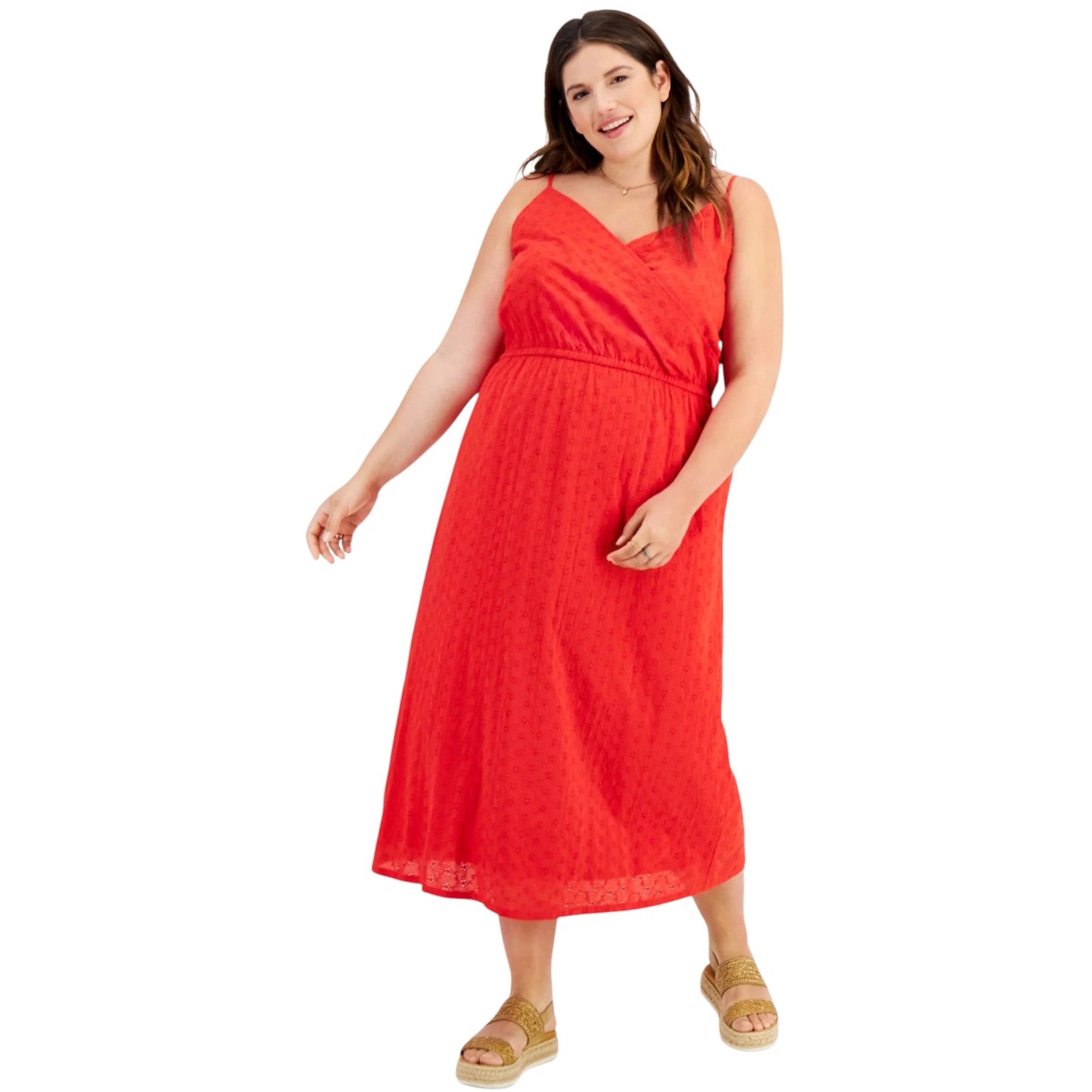Women's Embroidered Dress,Red