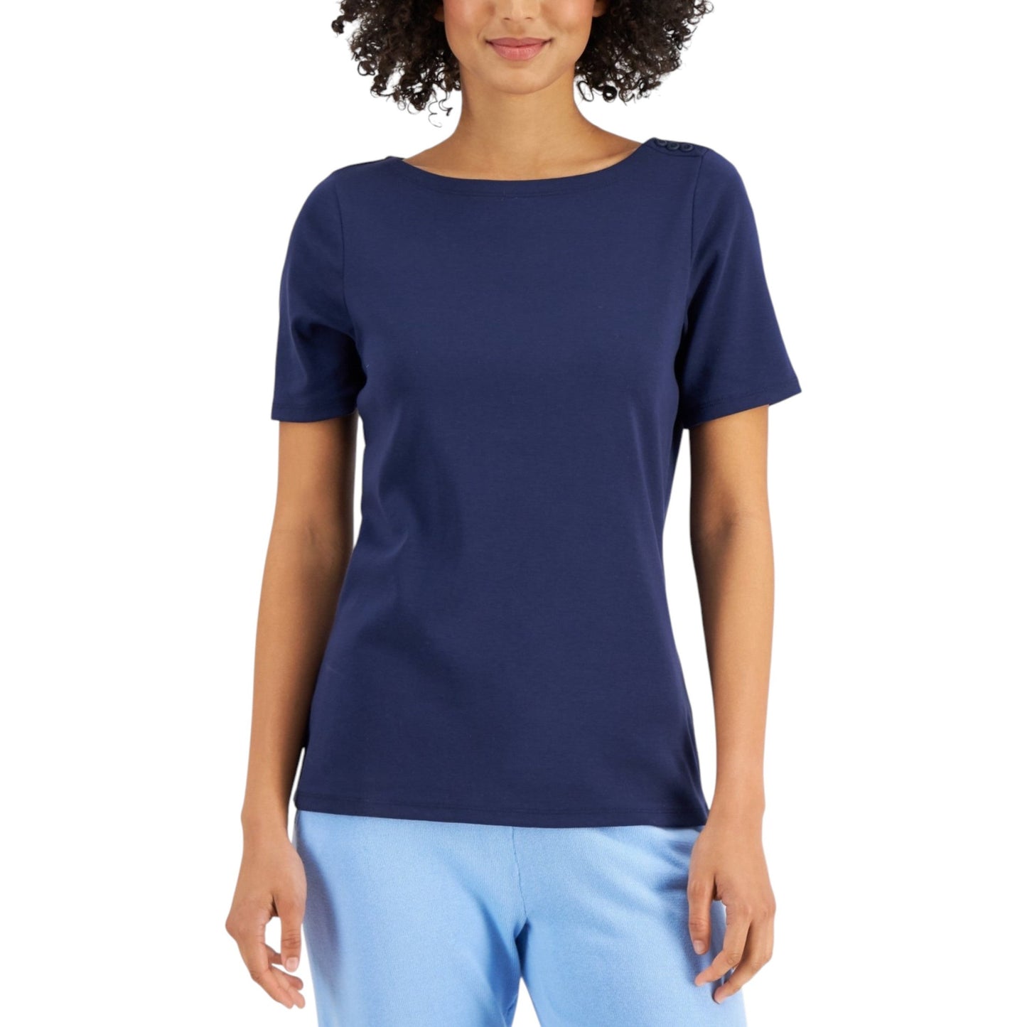 Women's Plain Top,Navy