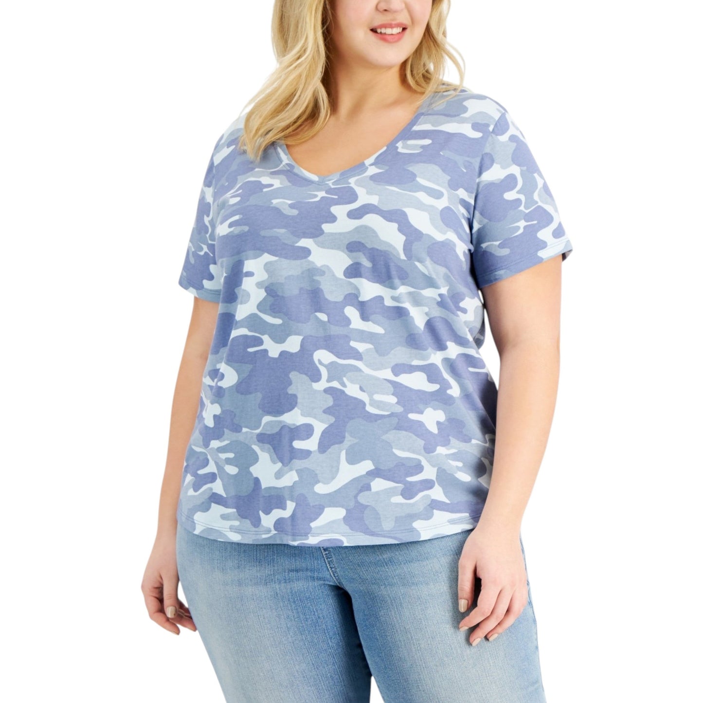 Women's Camo Printed Top,Multi