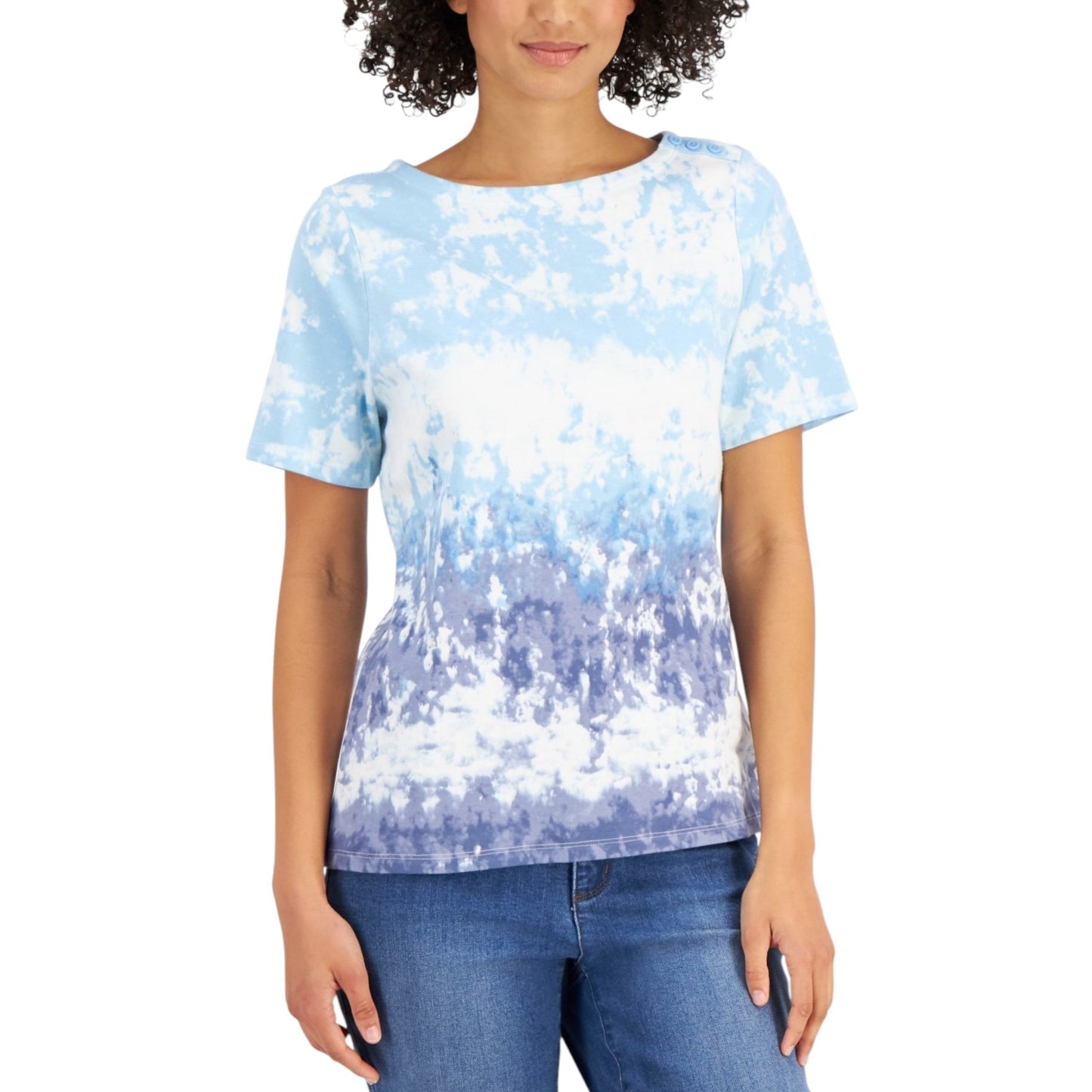 Women's Colorblocked Top,Multi