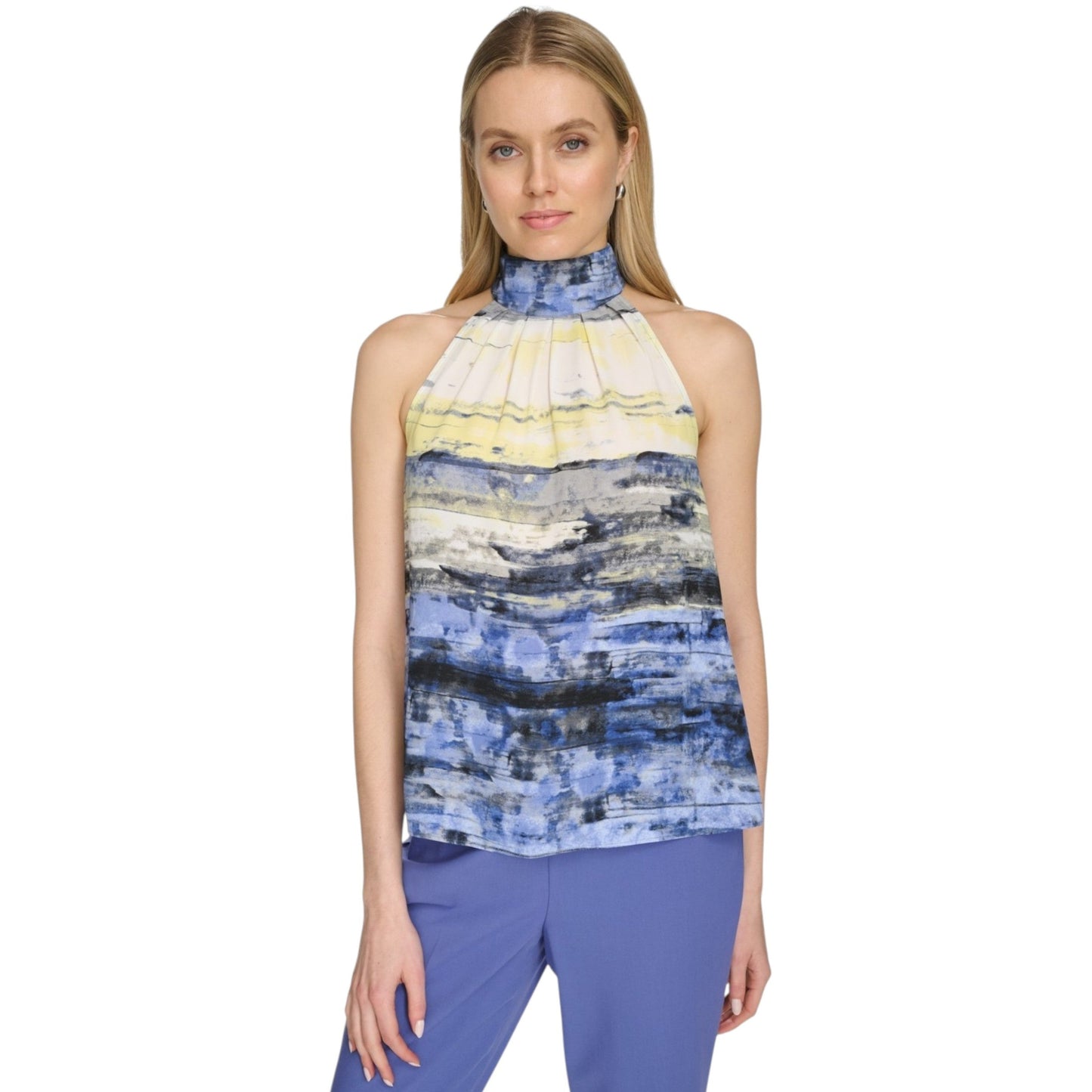 Women's Colorblocked Top,Multi