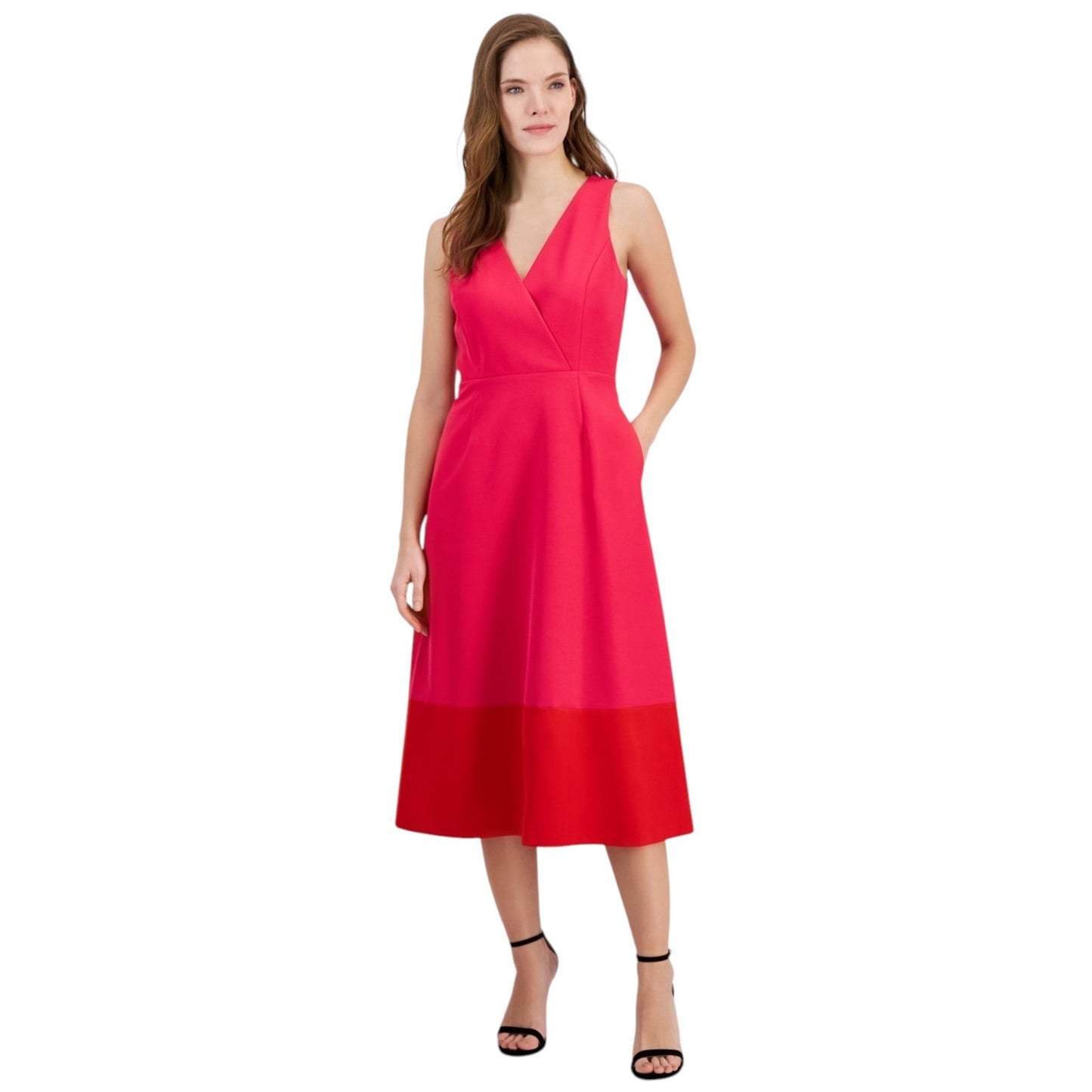 Women's Colorblocked Dress,Pink
