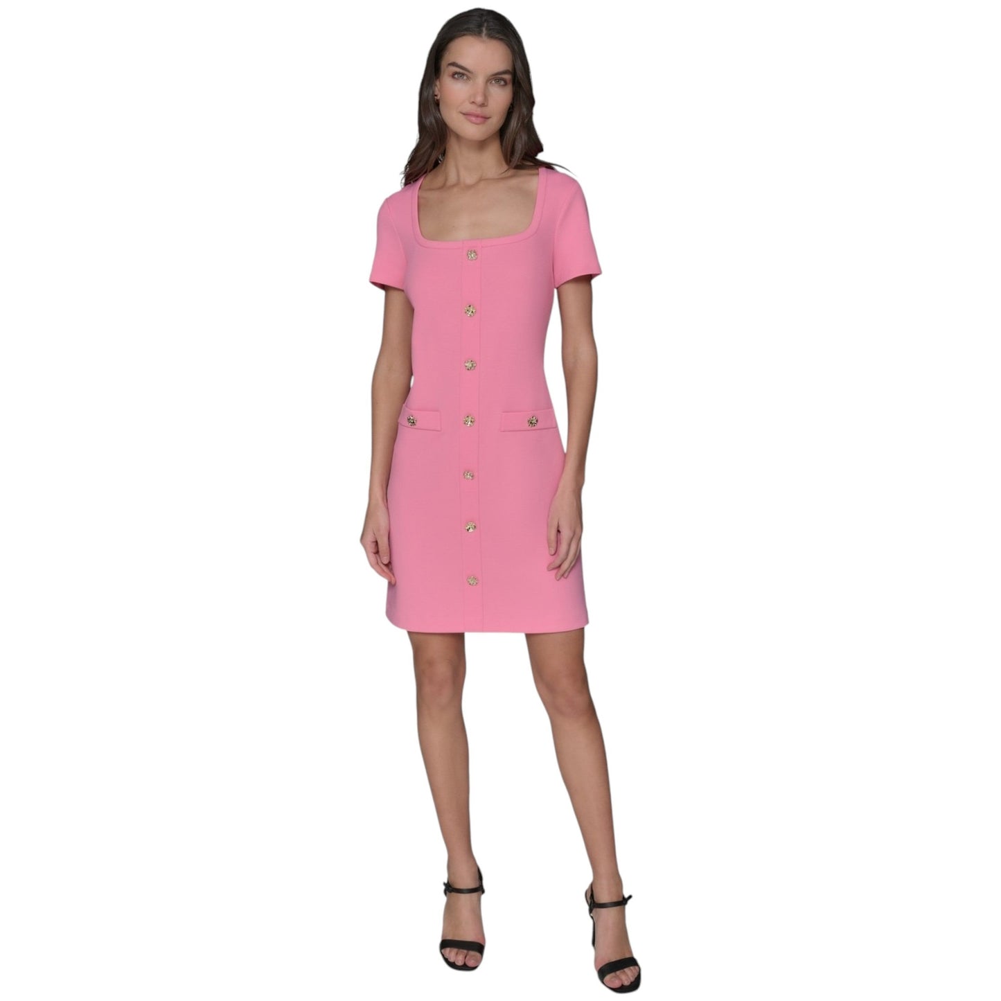 Women's Textured Dress,Pink