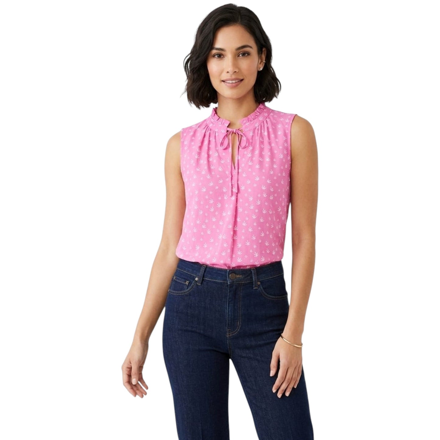 Women's Printed Top,Pink