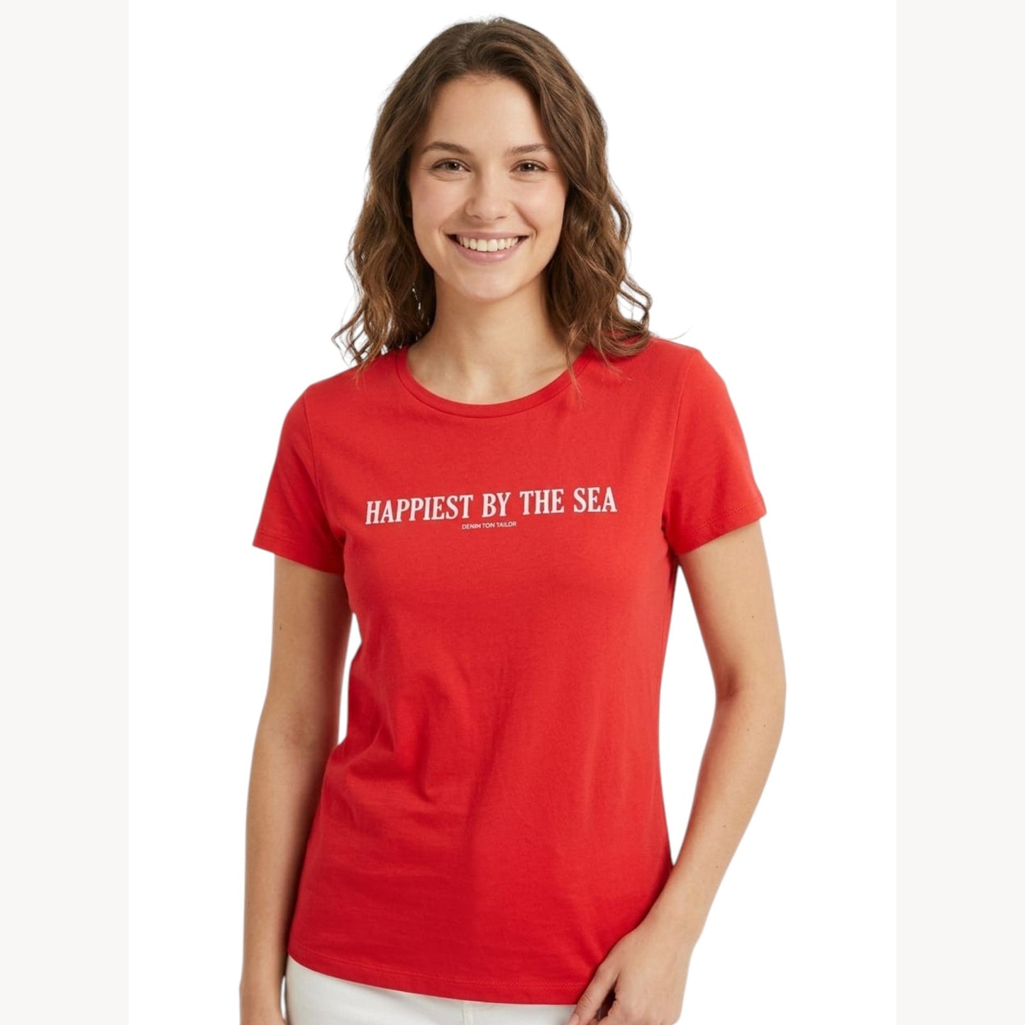 Women's Printed Top,Red