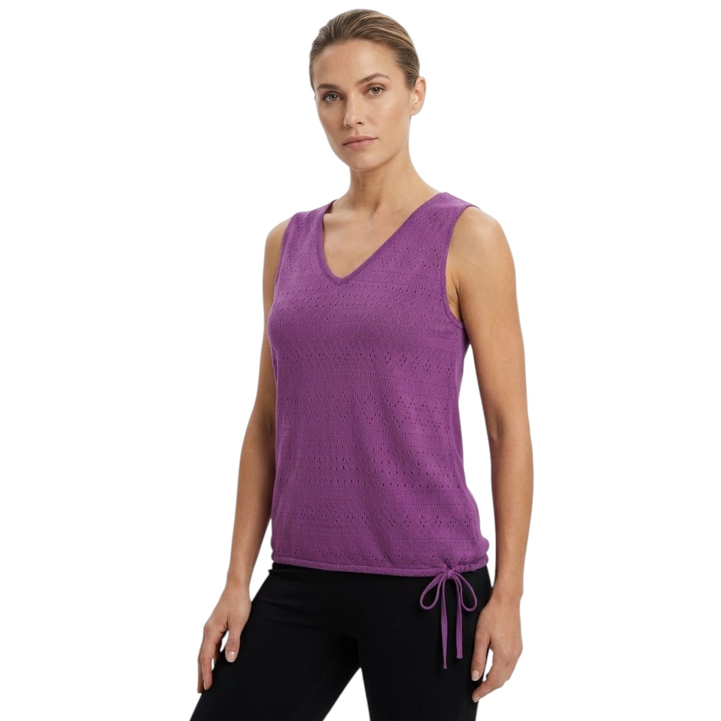 Women's Textured Top,Mauve