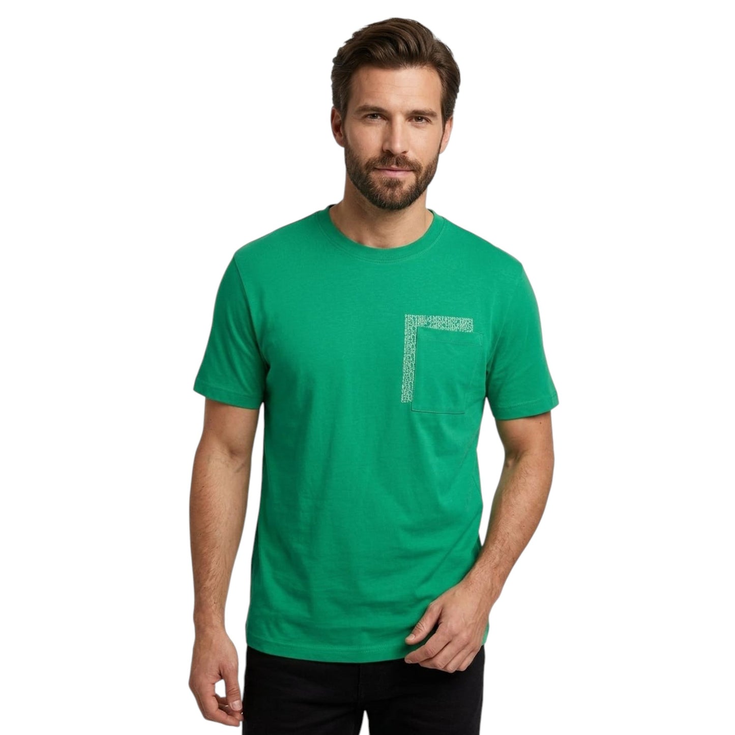 Men's Printed Top,Green