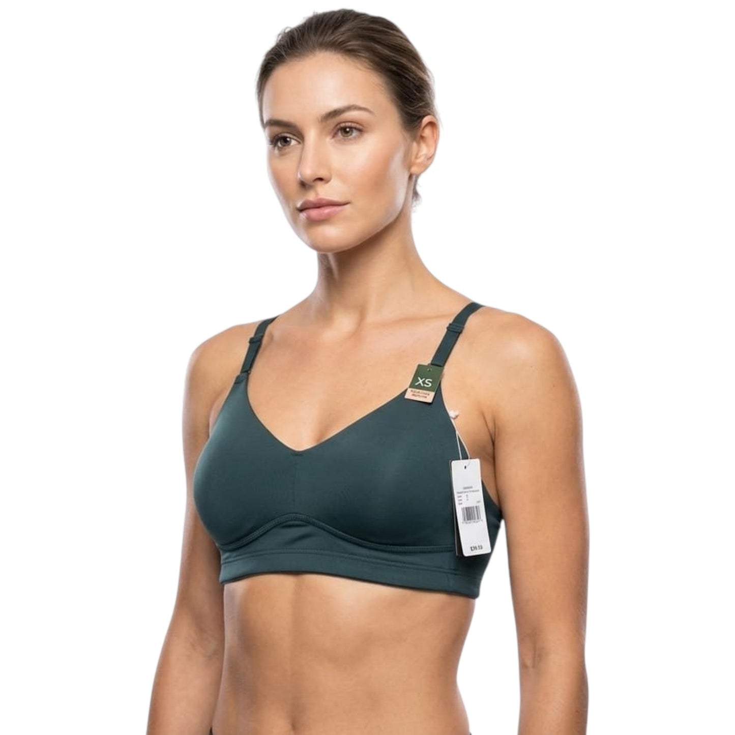 Women's Plain Bra,Dark Green