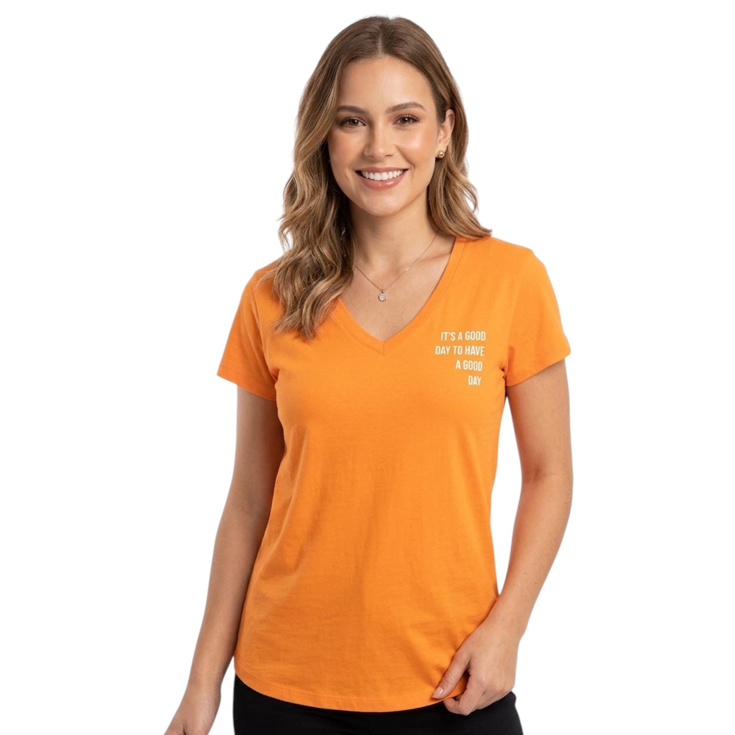 Women's Plain Top,Orange