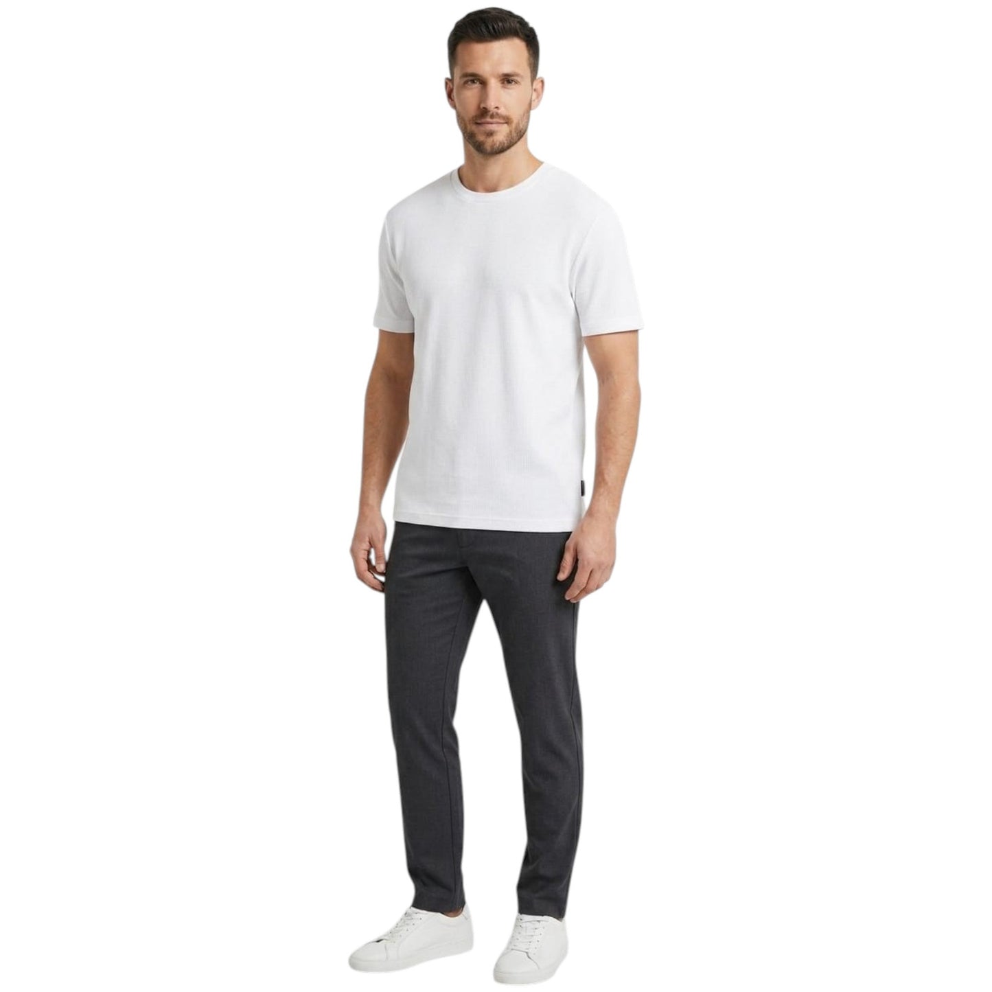 Men's Textured Top,White