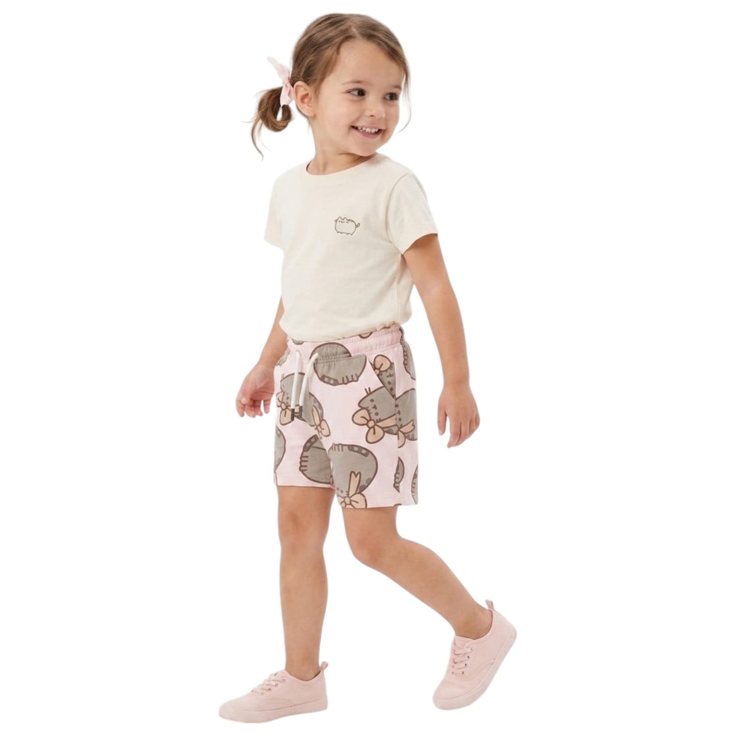 Kids Girl's Printed Short,Light Pink