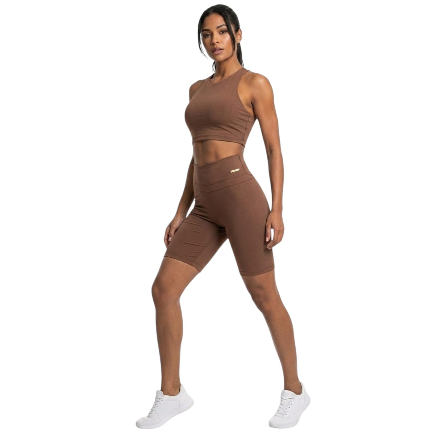 Women's Plain Short,Brown