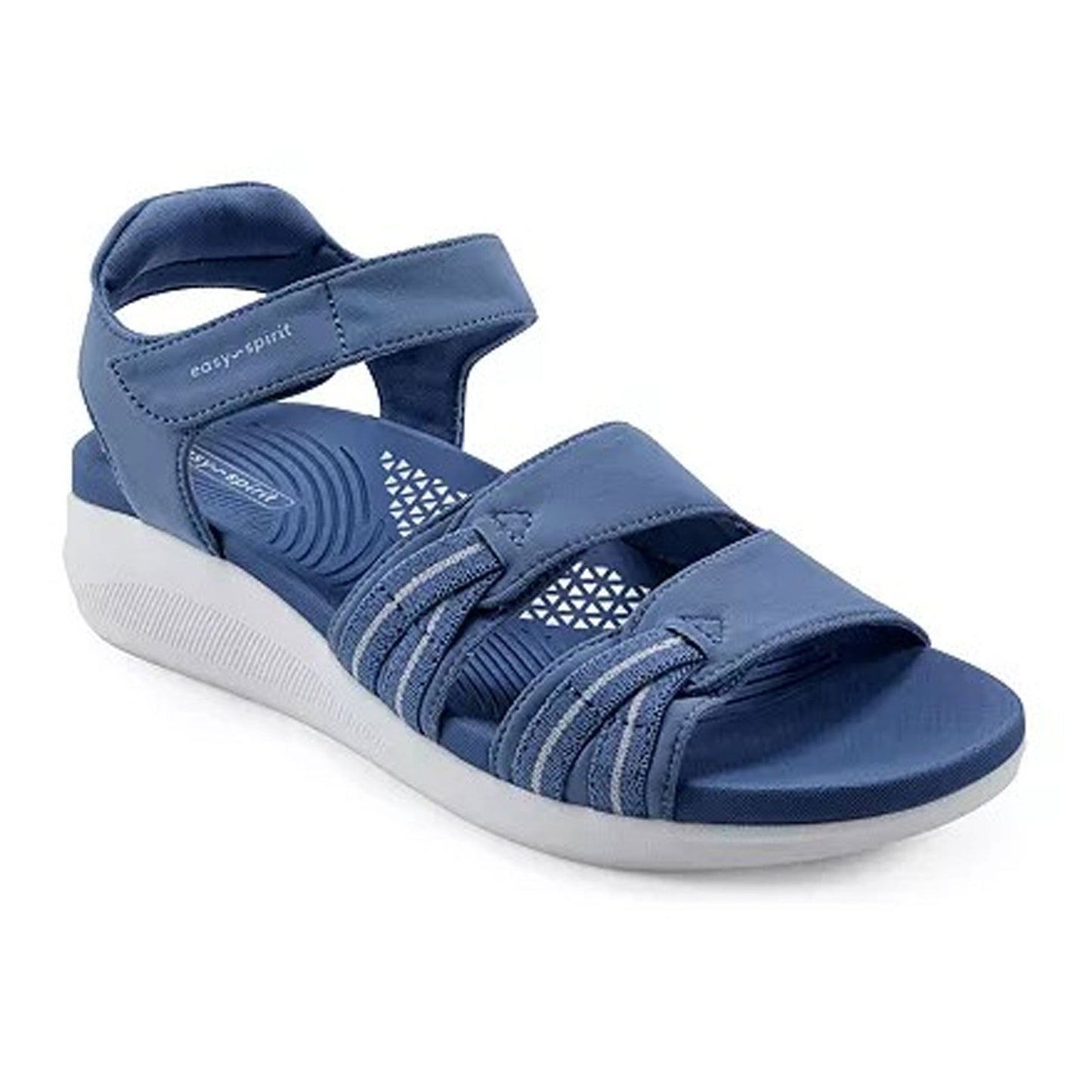 Women's Ribbed Sandals,Blue