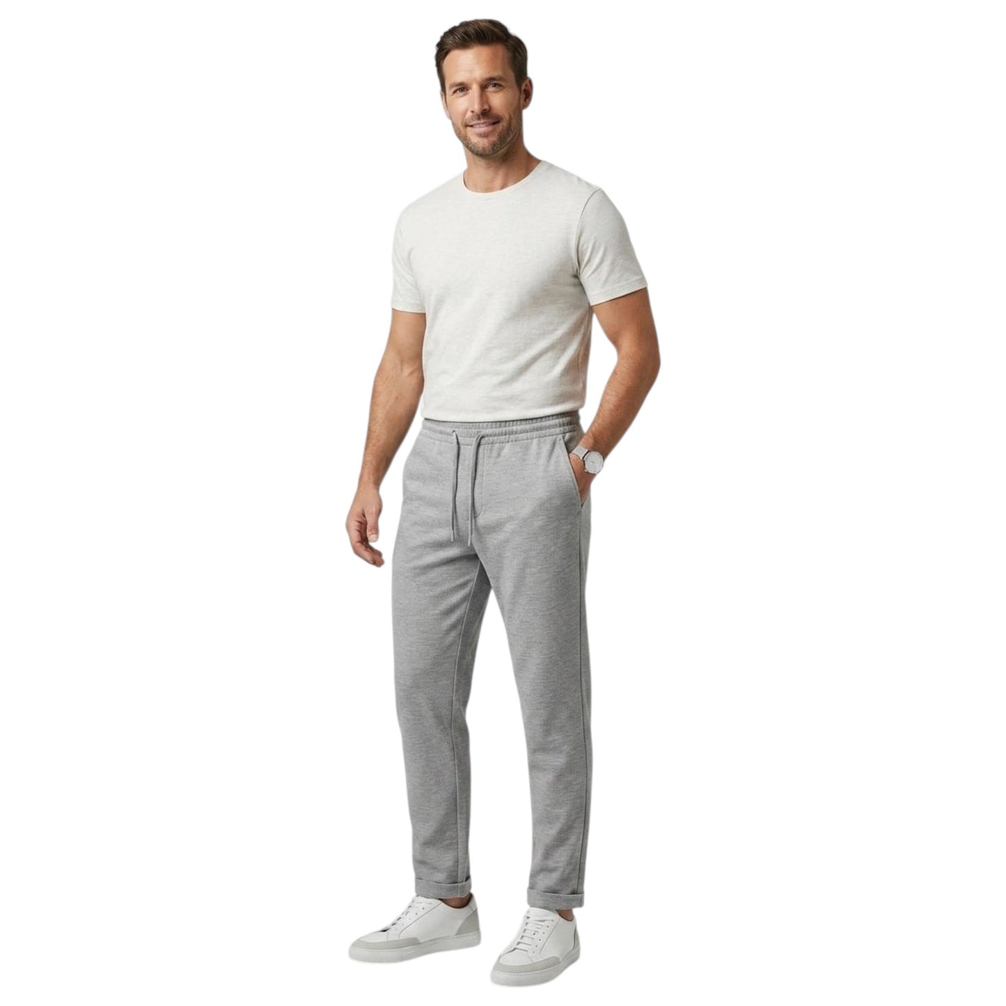 Men's Textured Pant,Grey