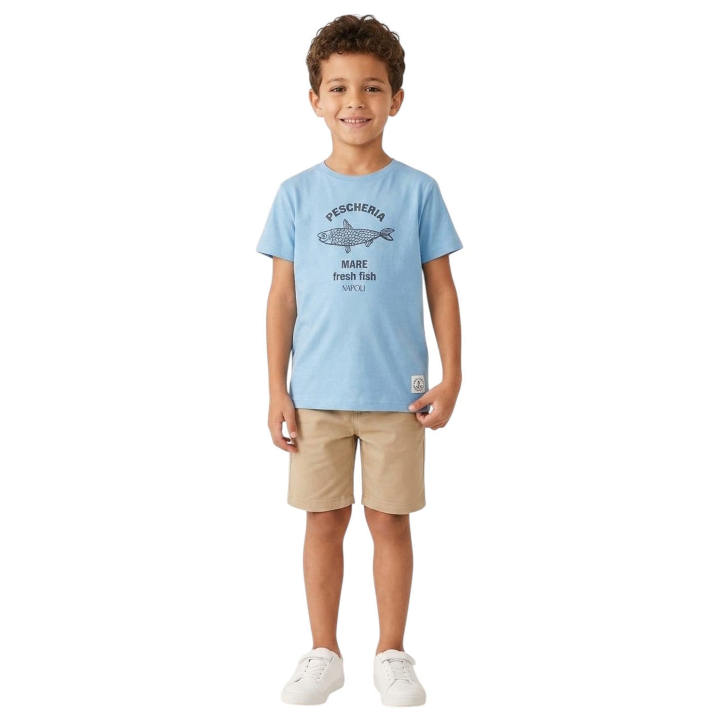 Kids Boy's Printed Top,Blue