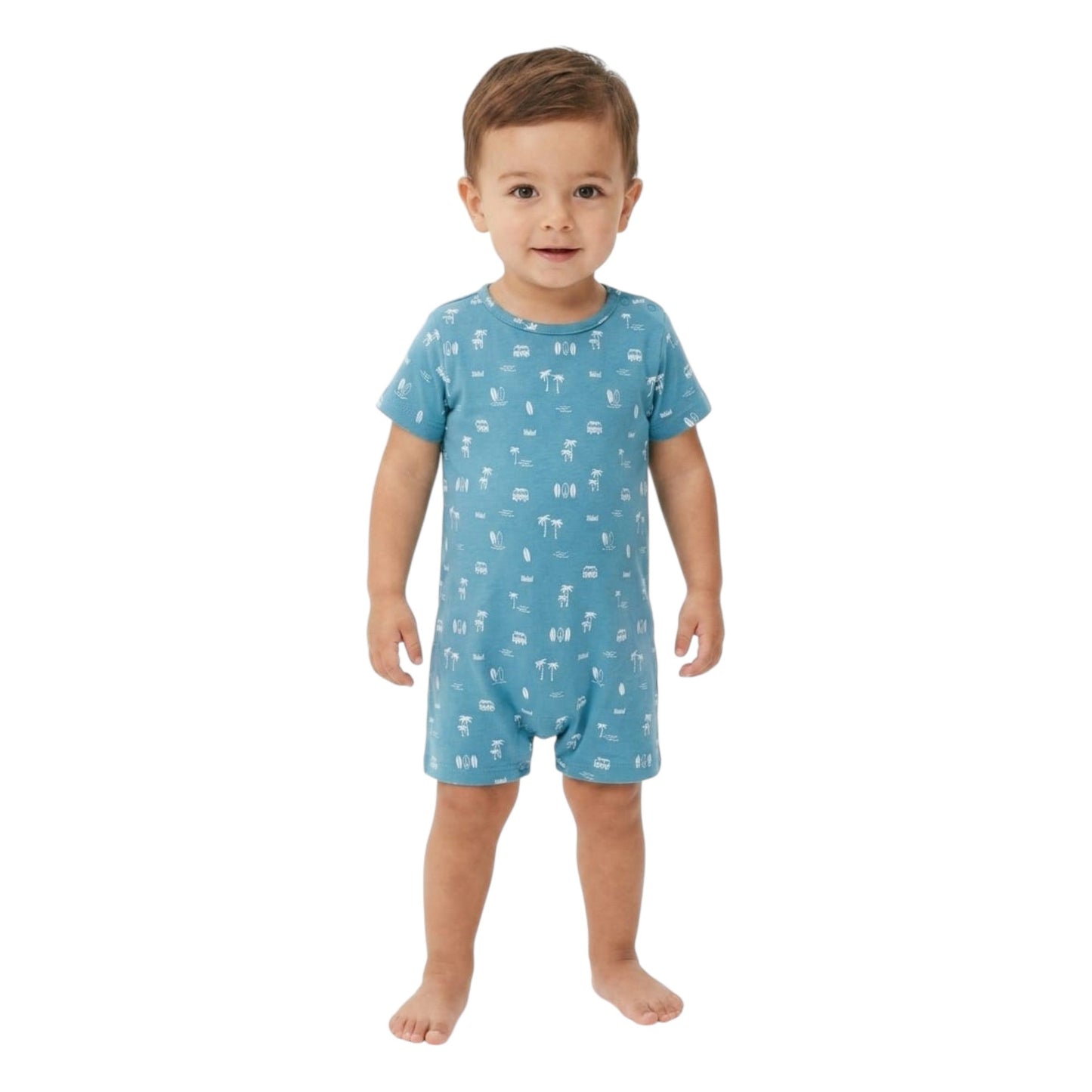 Kids Boy's Printed Jumpsuit,Blue