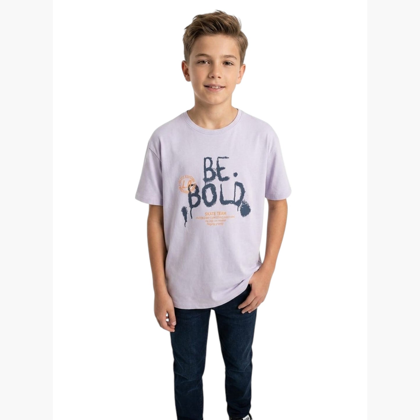 Kids Boy's Printed TOP,Dusty Purple