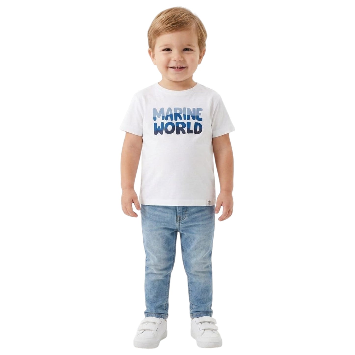 Kids Boy's Printed Top,White