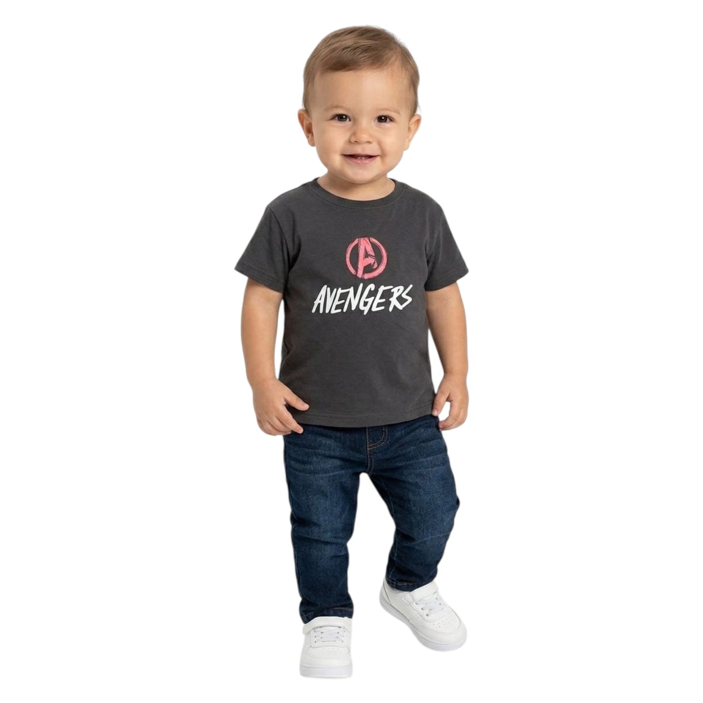 Kids Boy's Printed Top,Grey