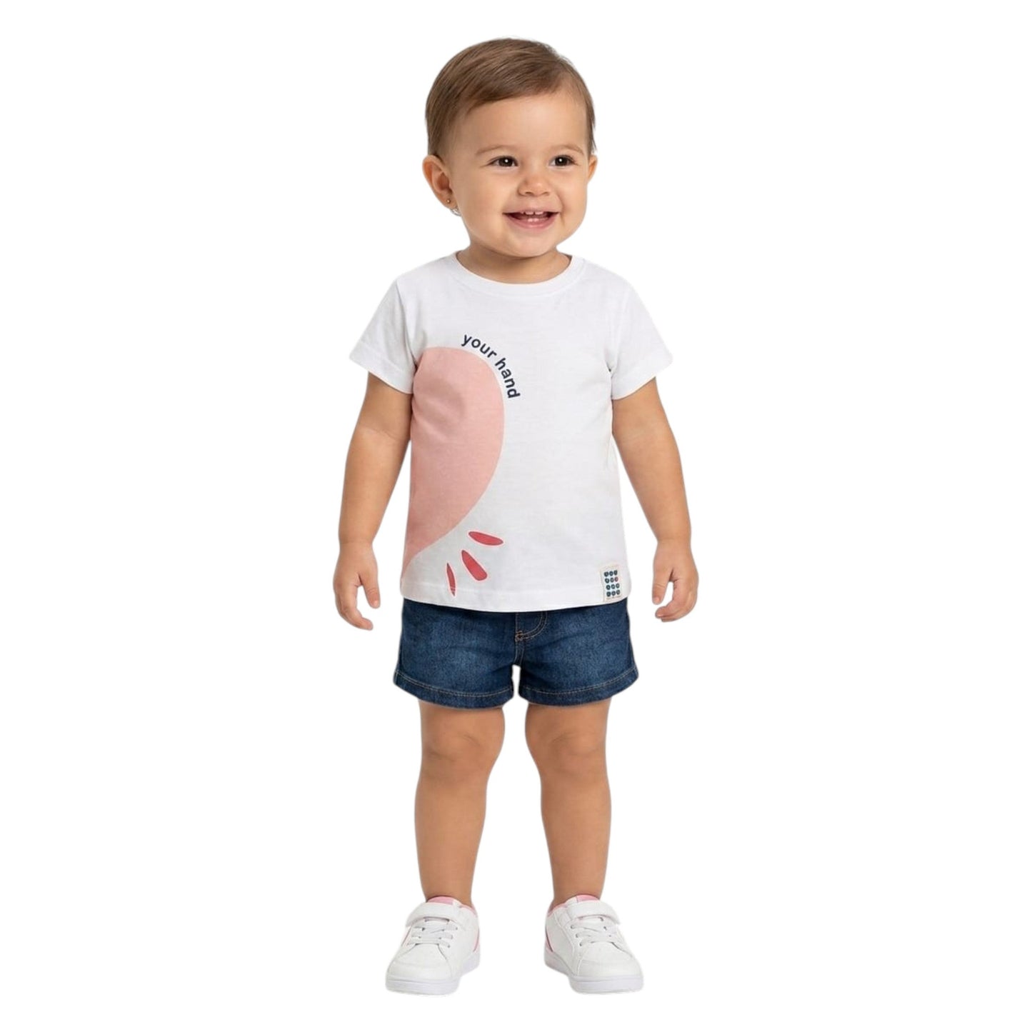 Kids Girl's Printed Top,White