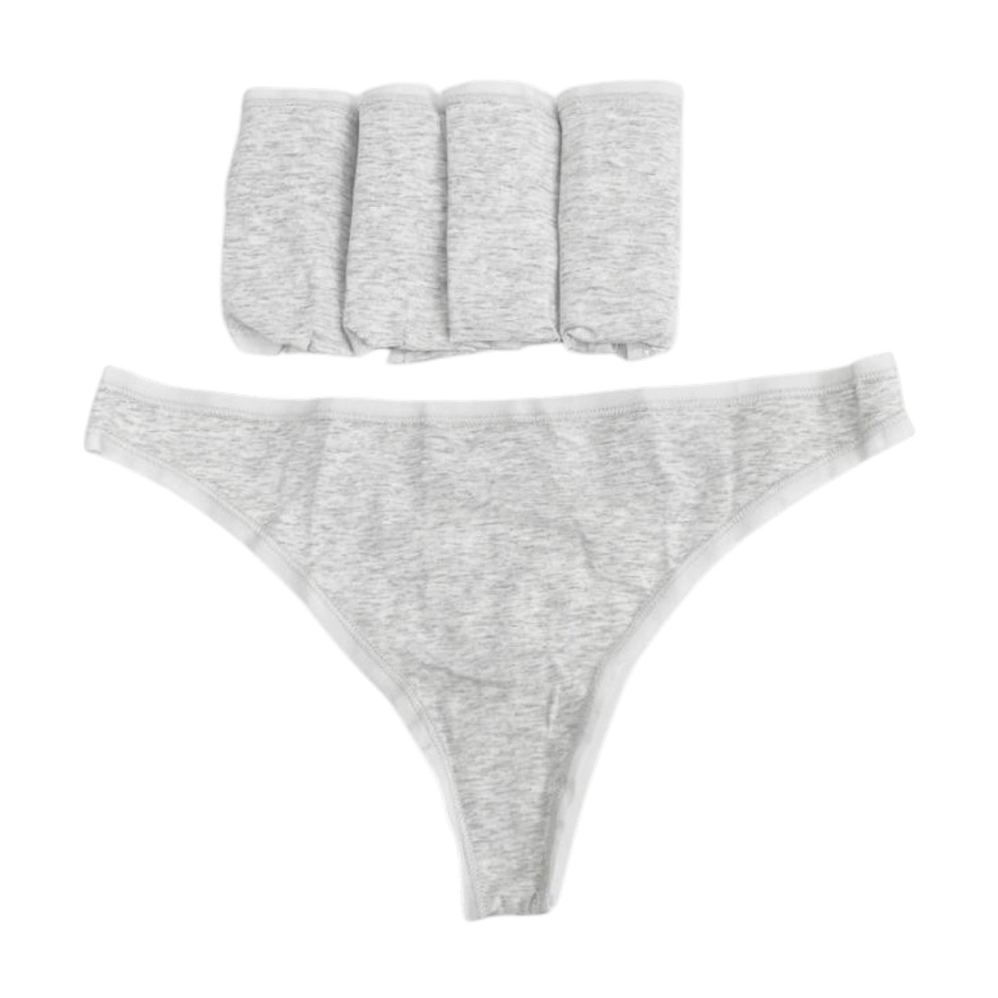 Womne's Heather Slip Set 5Pieces,Light Grey