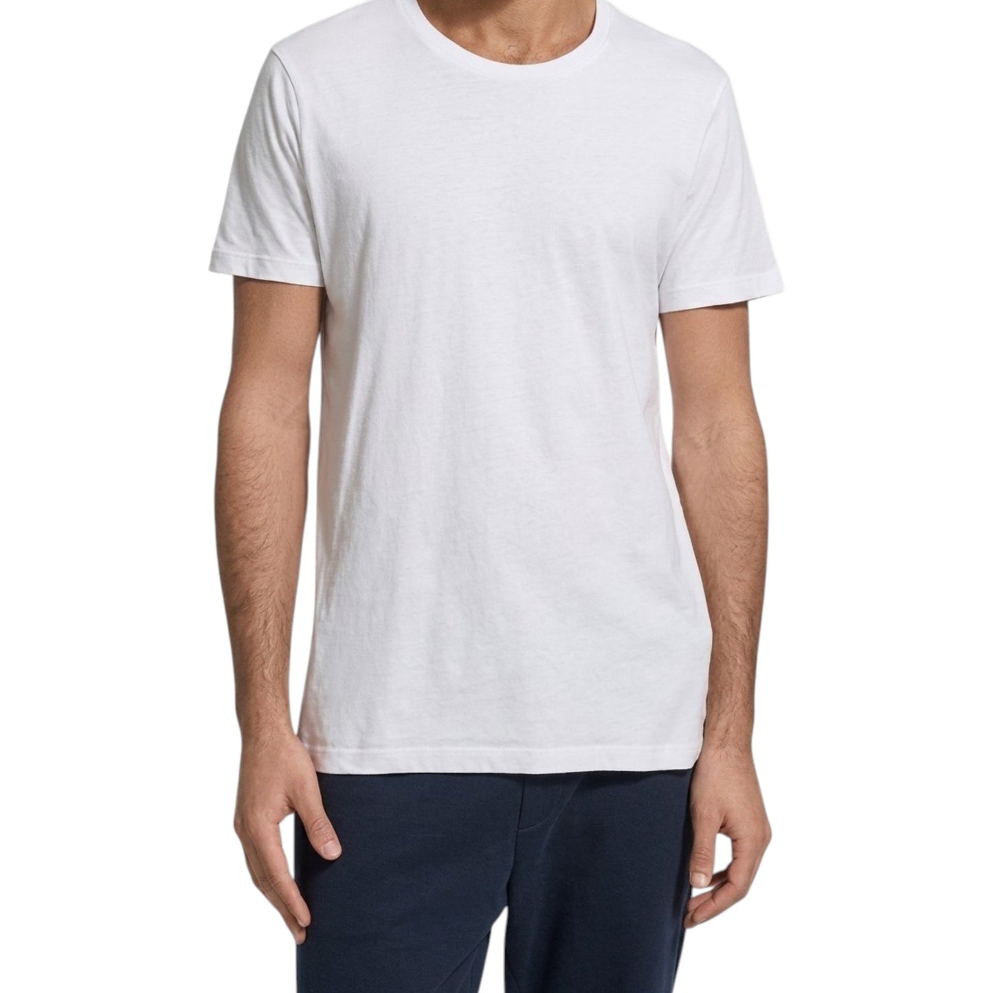 Men's Plain T Shirt Set2Pieces,White