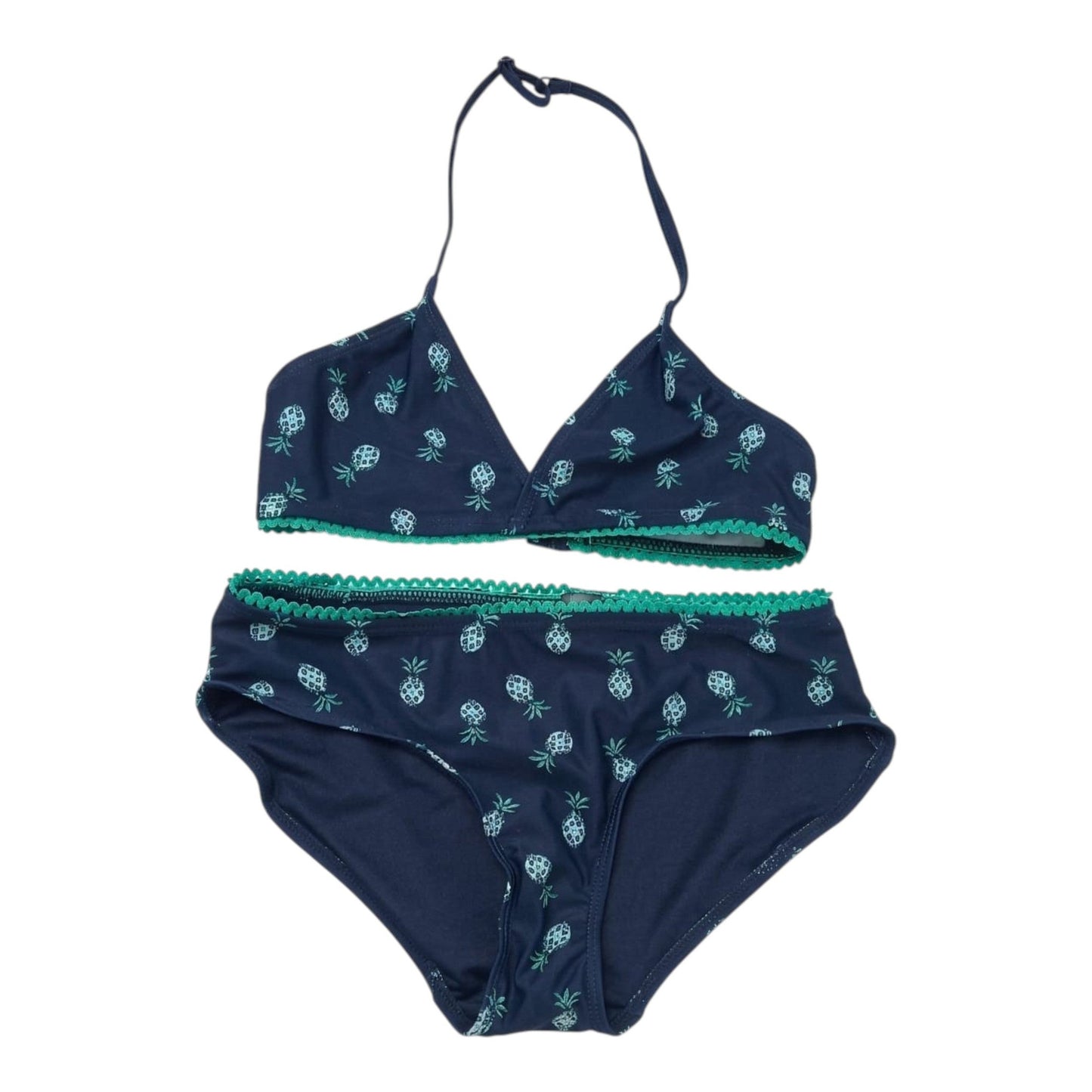 Kids Girl's Printed Two Pieces Bikini Top,Navy