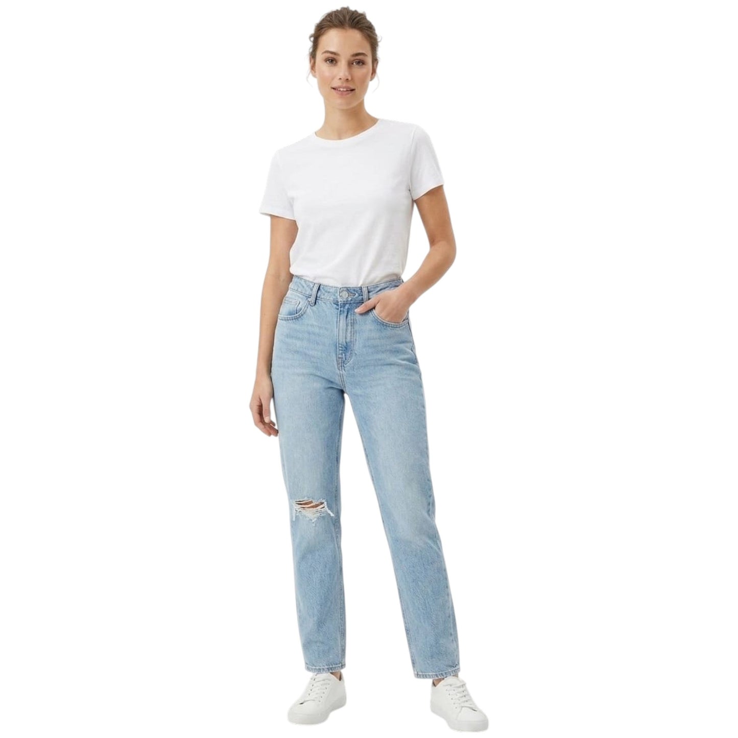 Women's Plain Jeans,Blue