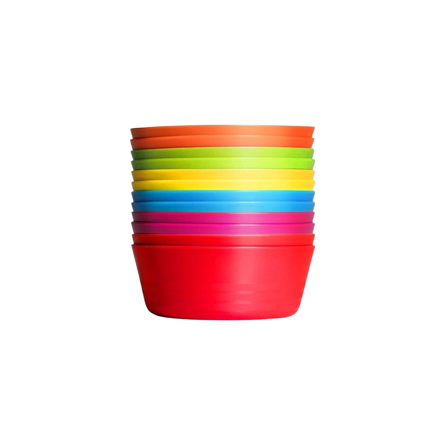 Set Of 12 Plastic Bowls