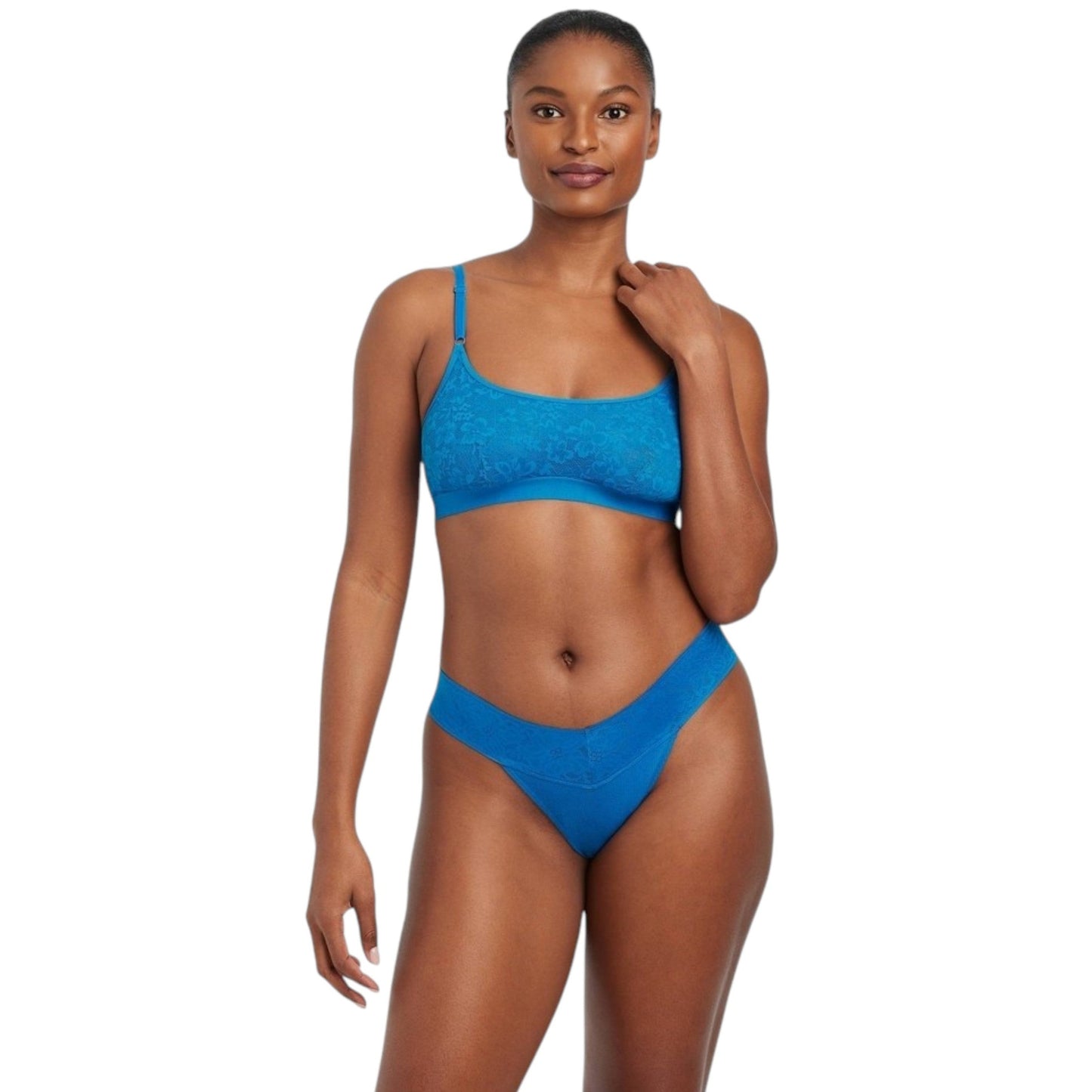 Women's Lace Slip,Blue