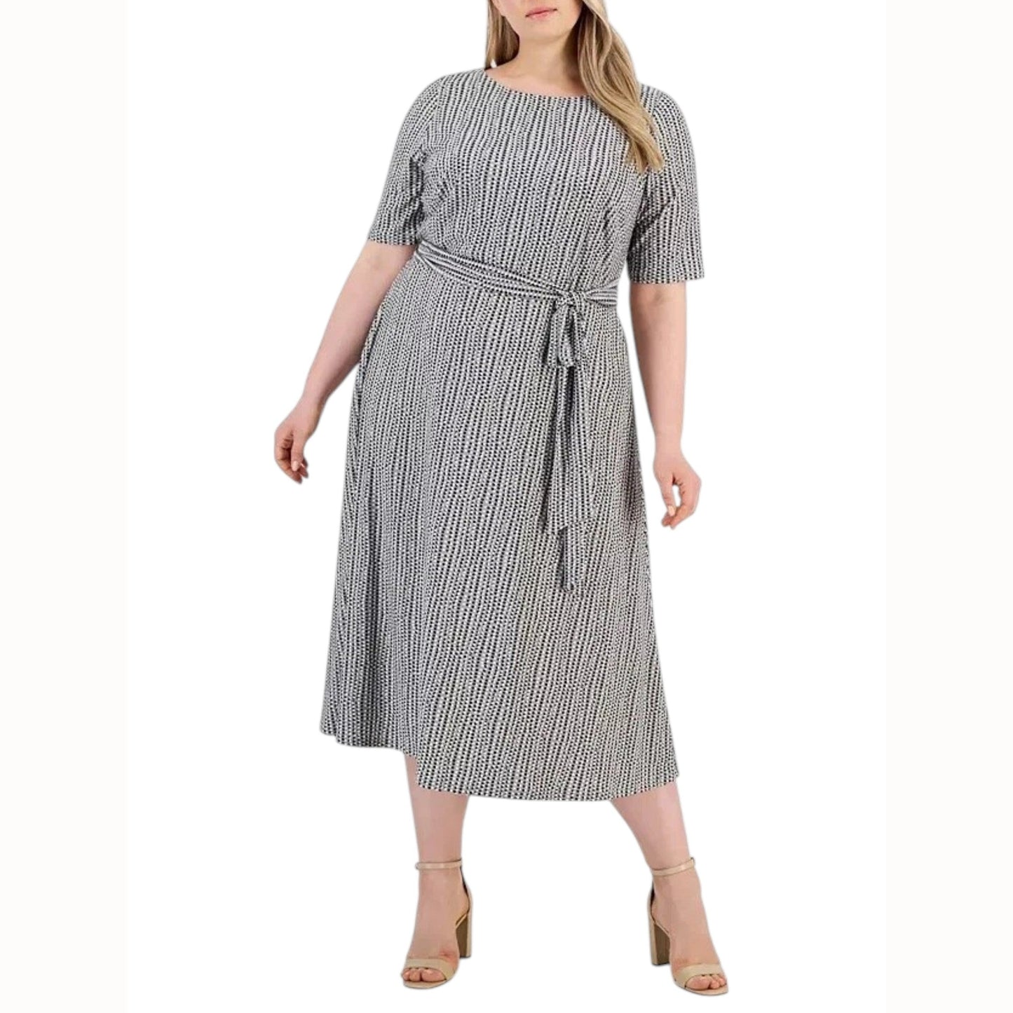 Women's Dotted Dress,Grey
