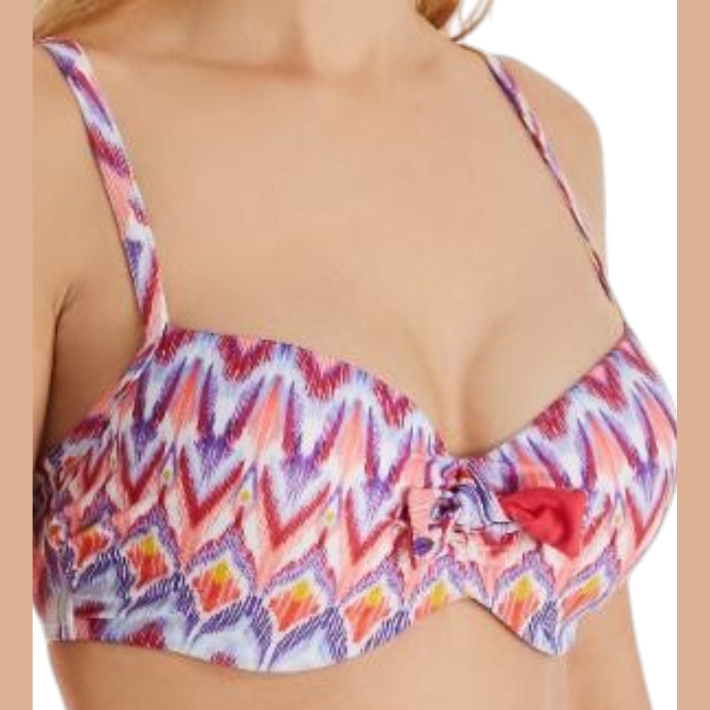 Women's Printed Bikini Top,Multi