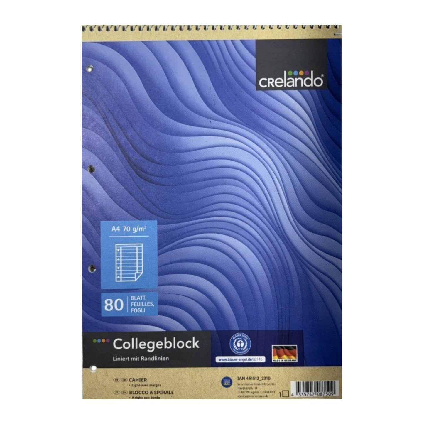 A4 Lined Notebook