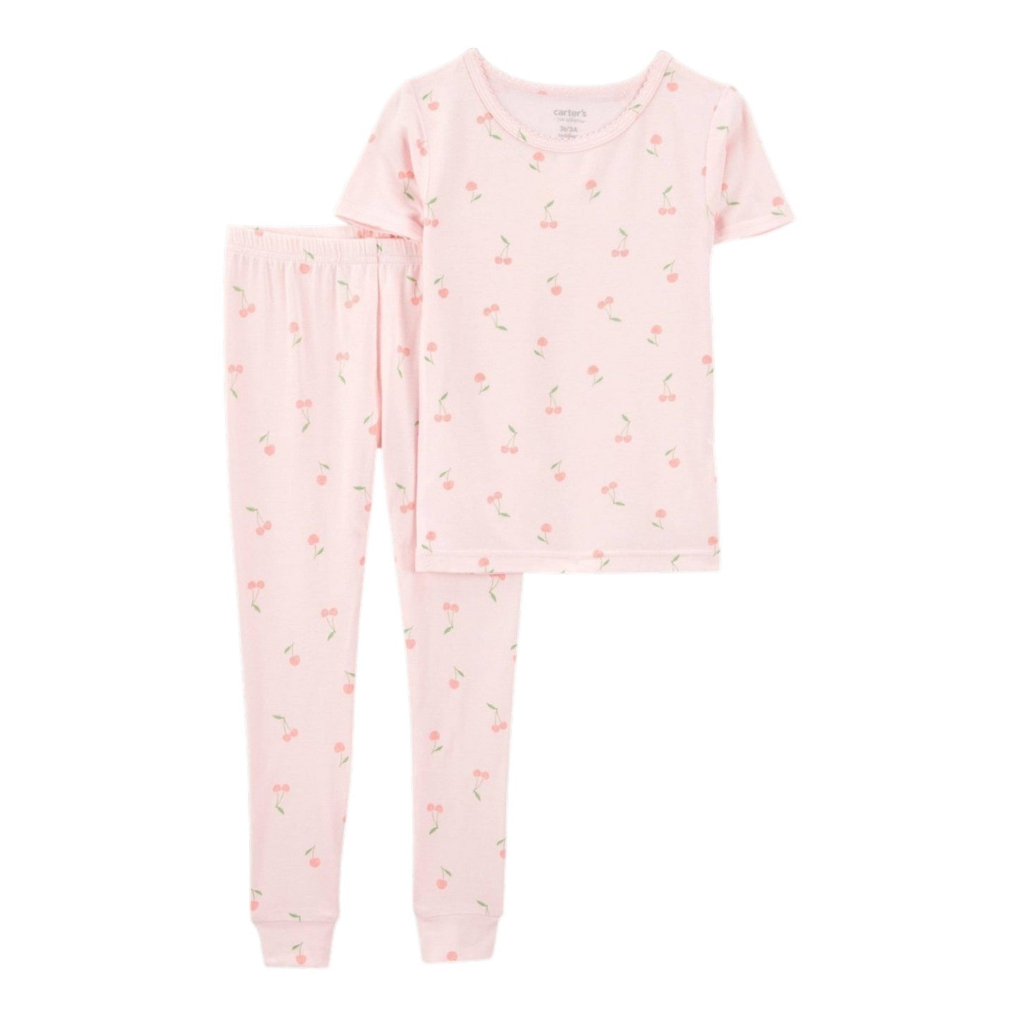 Kids Girl's Printed Sleepwear Set Top & Pant,Light Pink