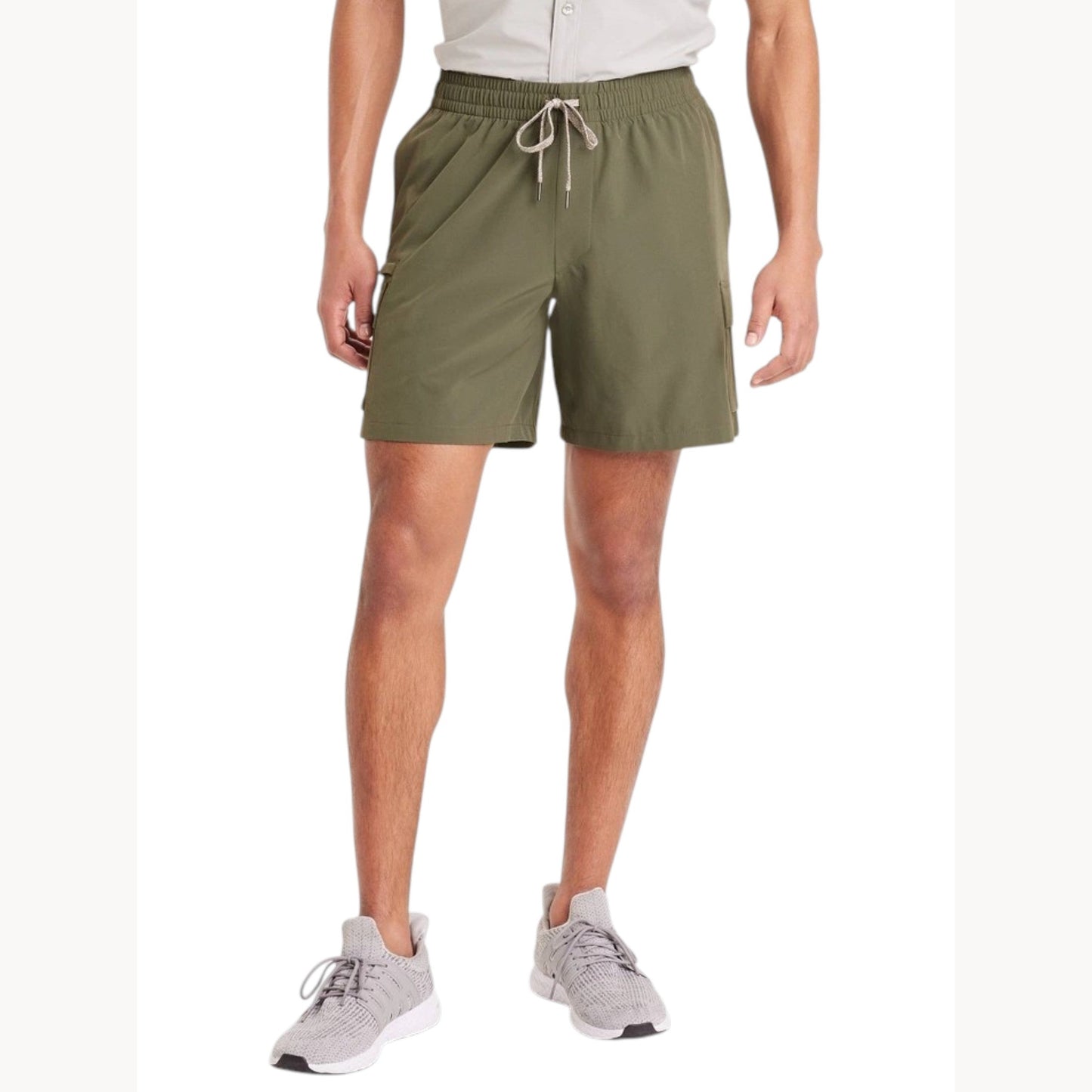 Men's Plain Solid Short,Olive