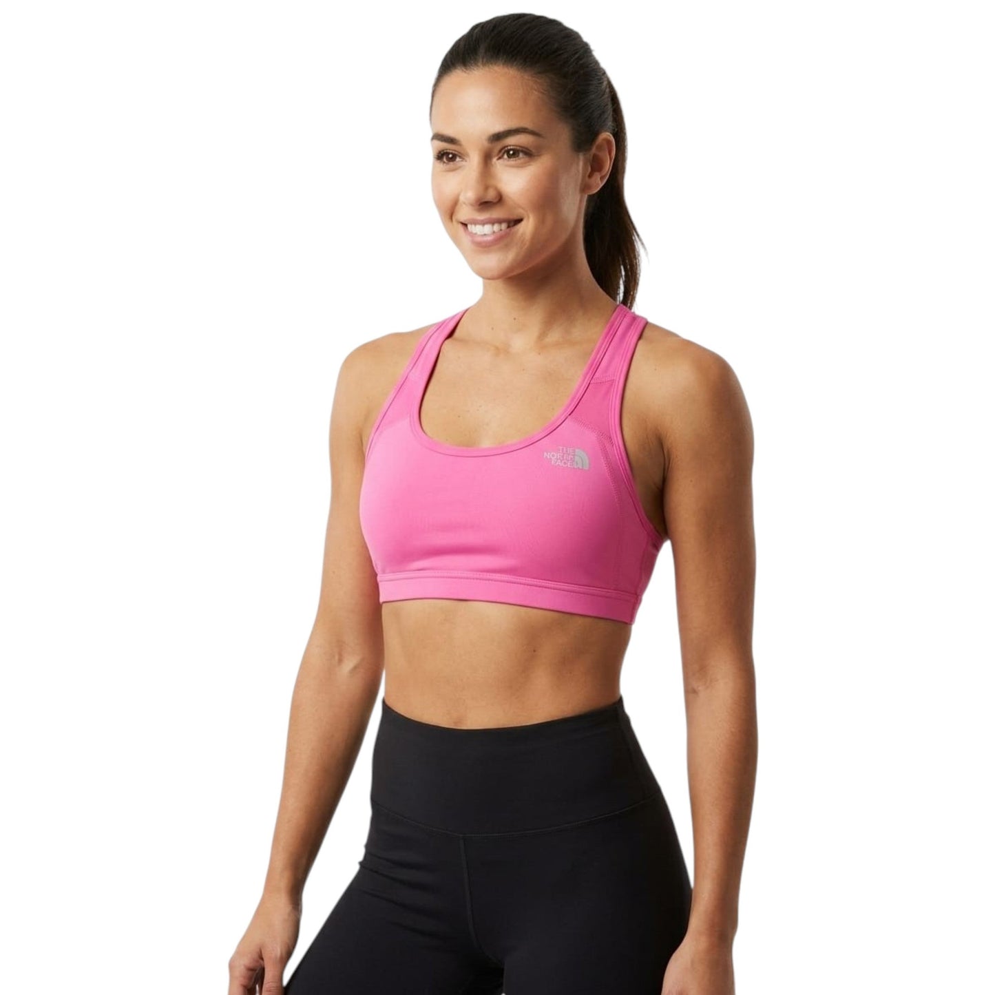 Women's Plain Sport Crop Top,Pink
