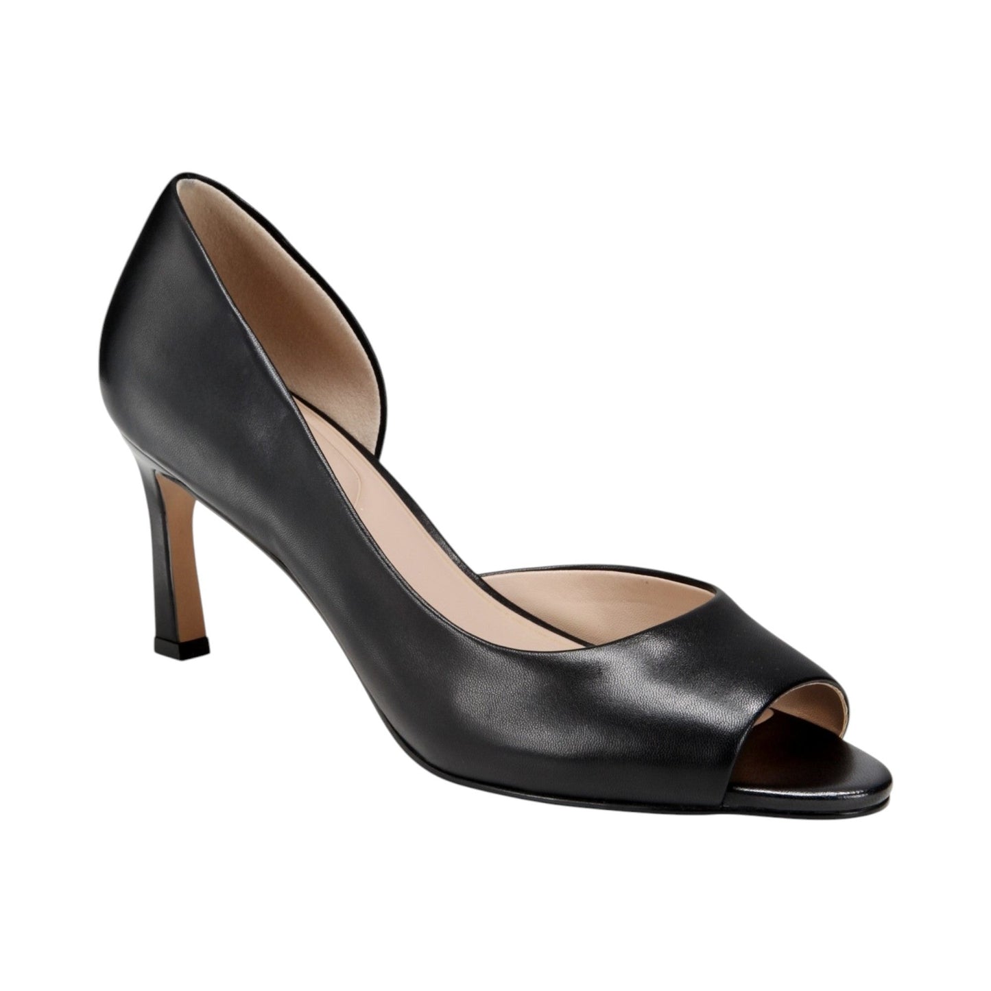 Women's Plain Heeled Shoes,Black
