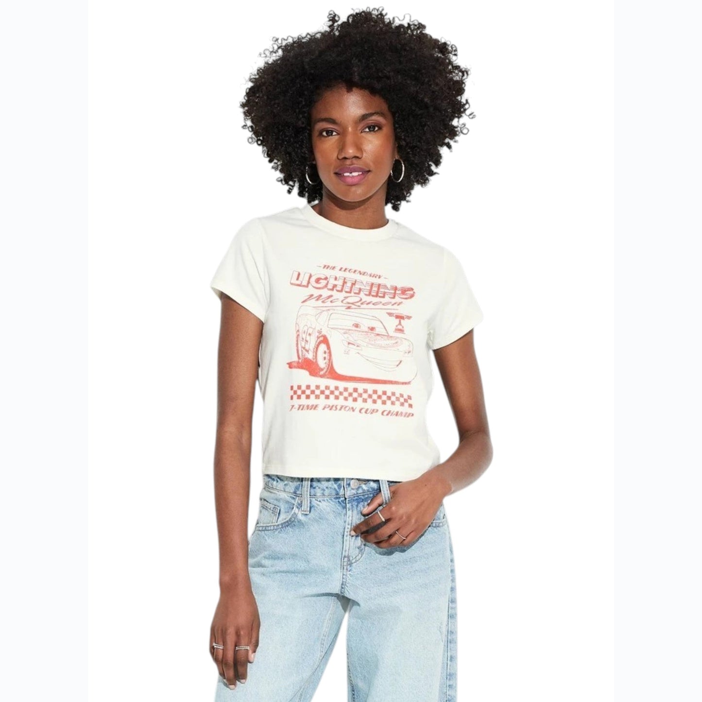 Women's Printed Top,Off White