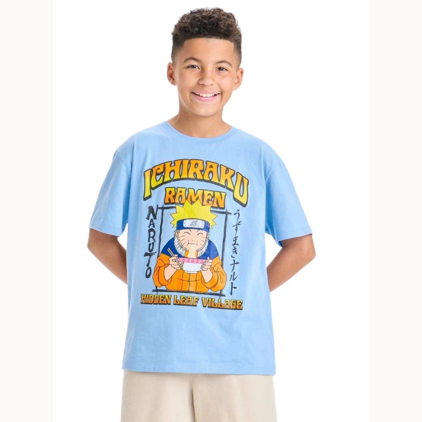 Kids Boy's Naruto Printed Top,Blue