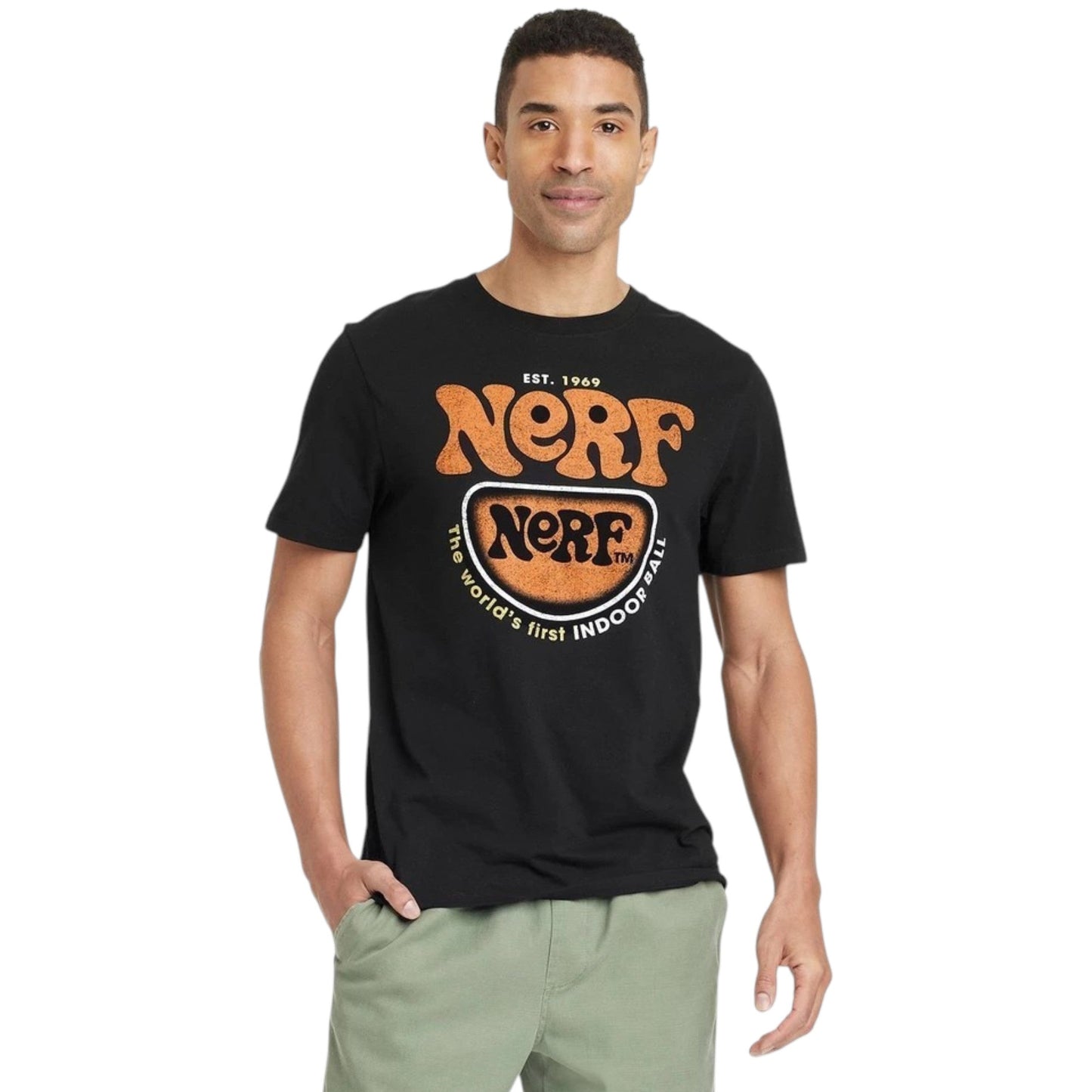 Men's Printed Top,Black