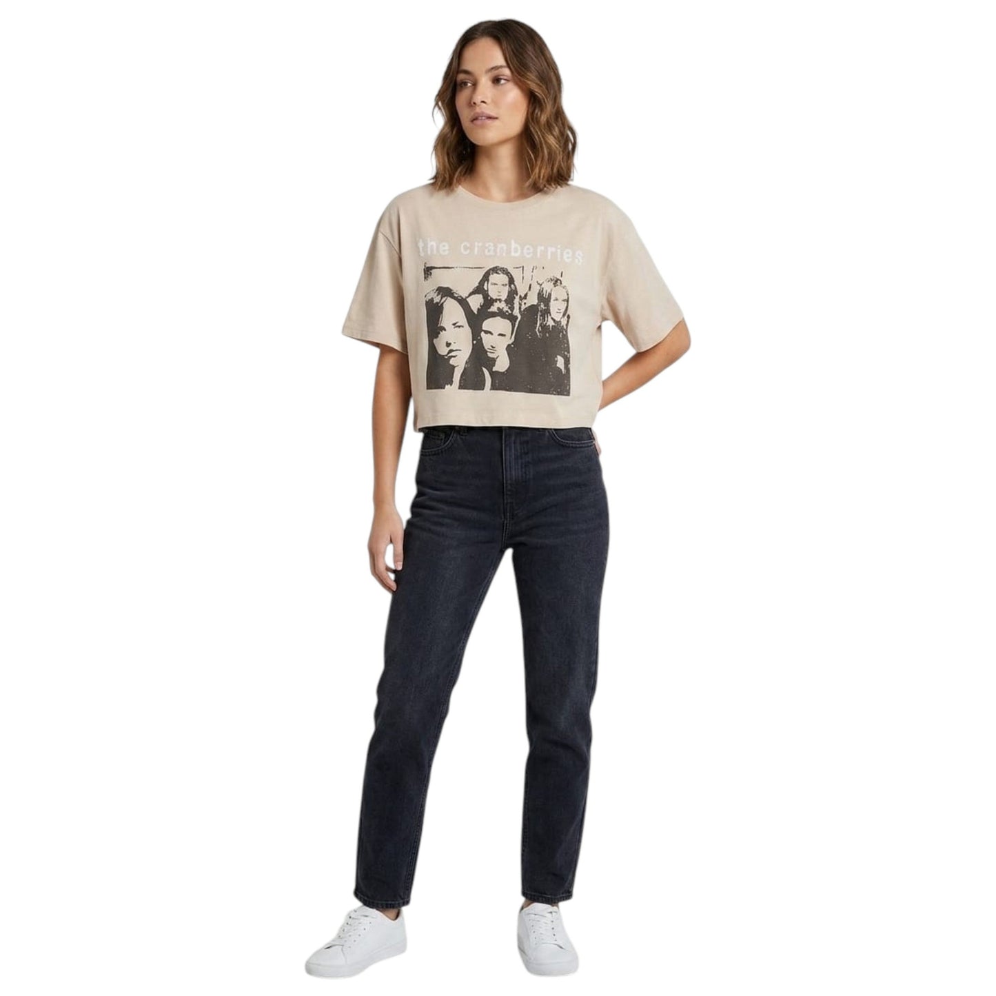 Women's Printed Top,Beige