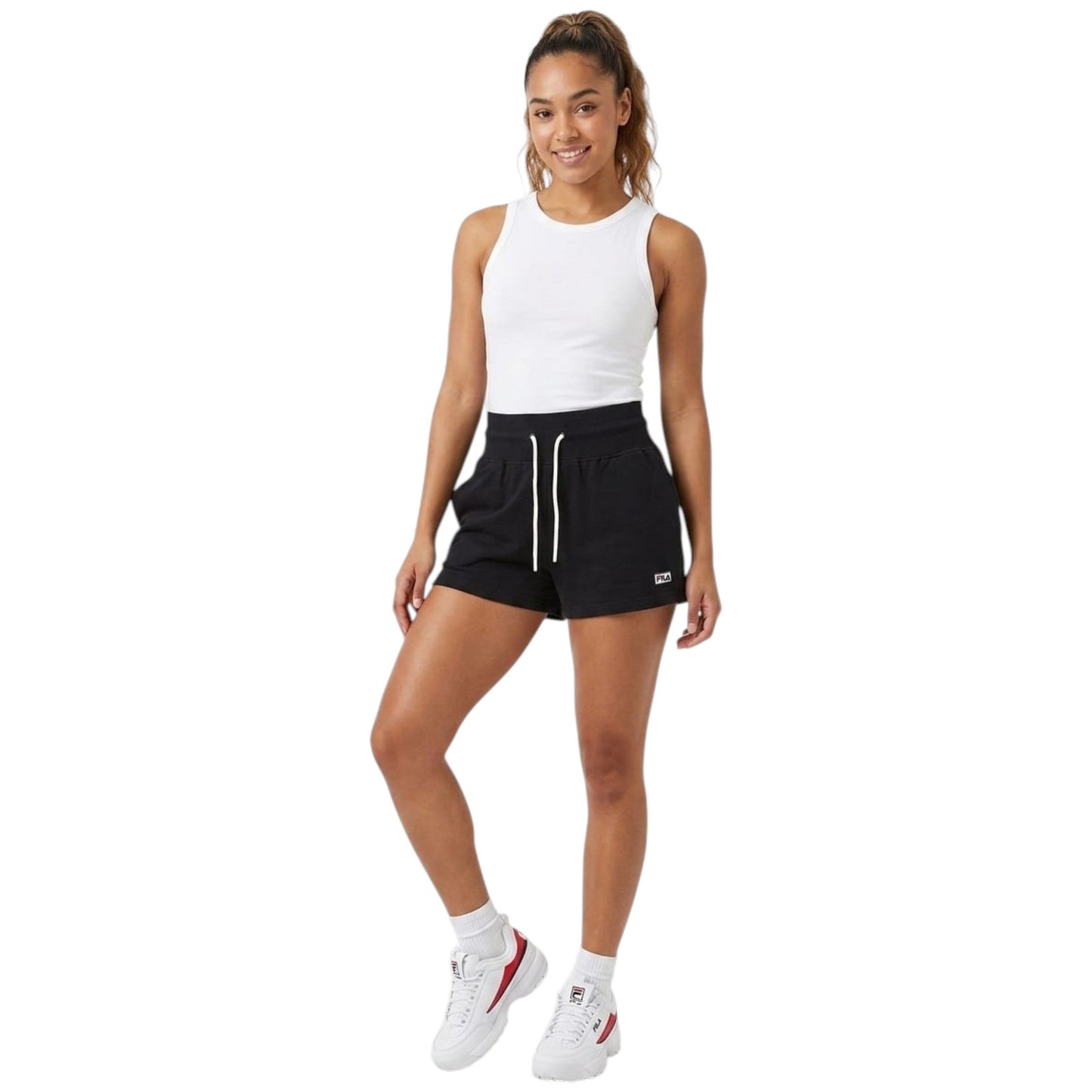 Women's Plain Solid Short,Black