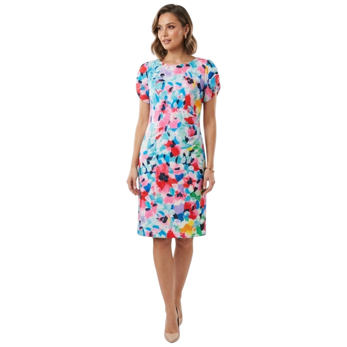 Women's Colorblocked Dress,Multi
