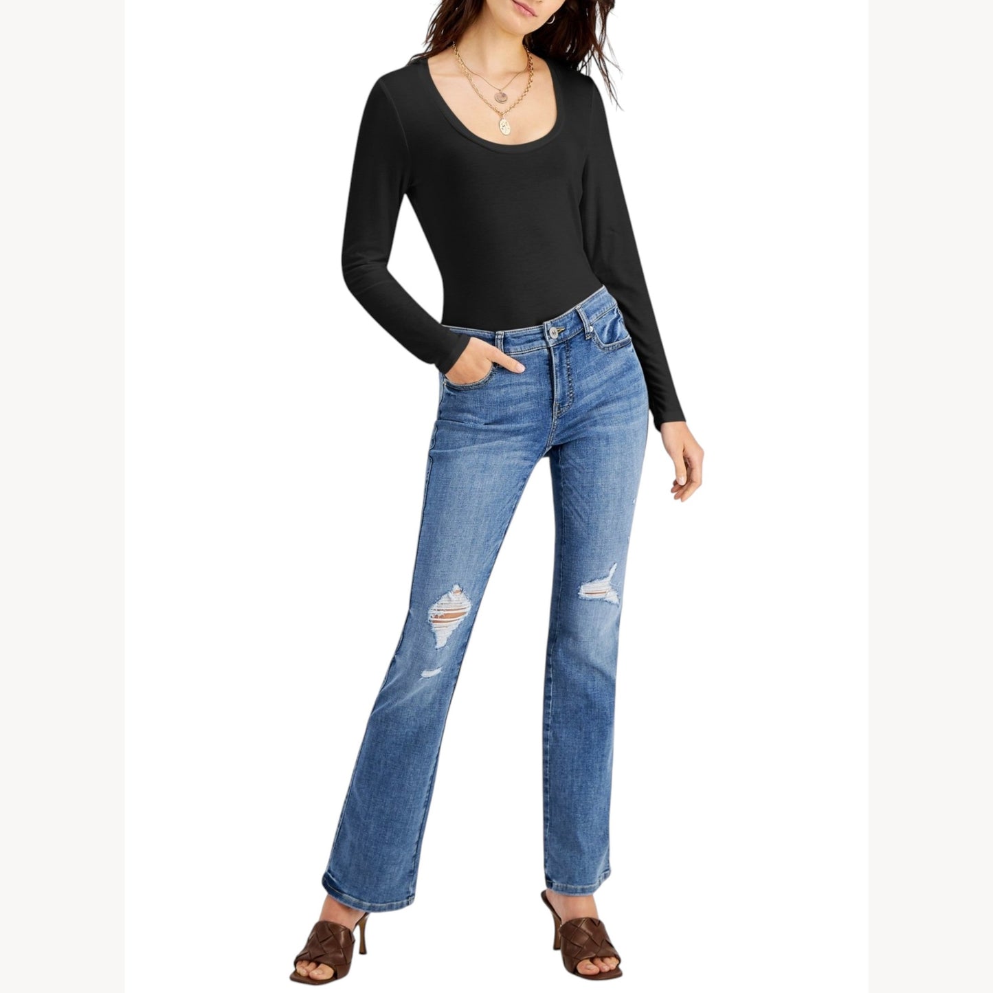 Women's Plain Solid Top,Black