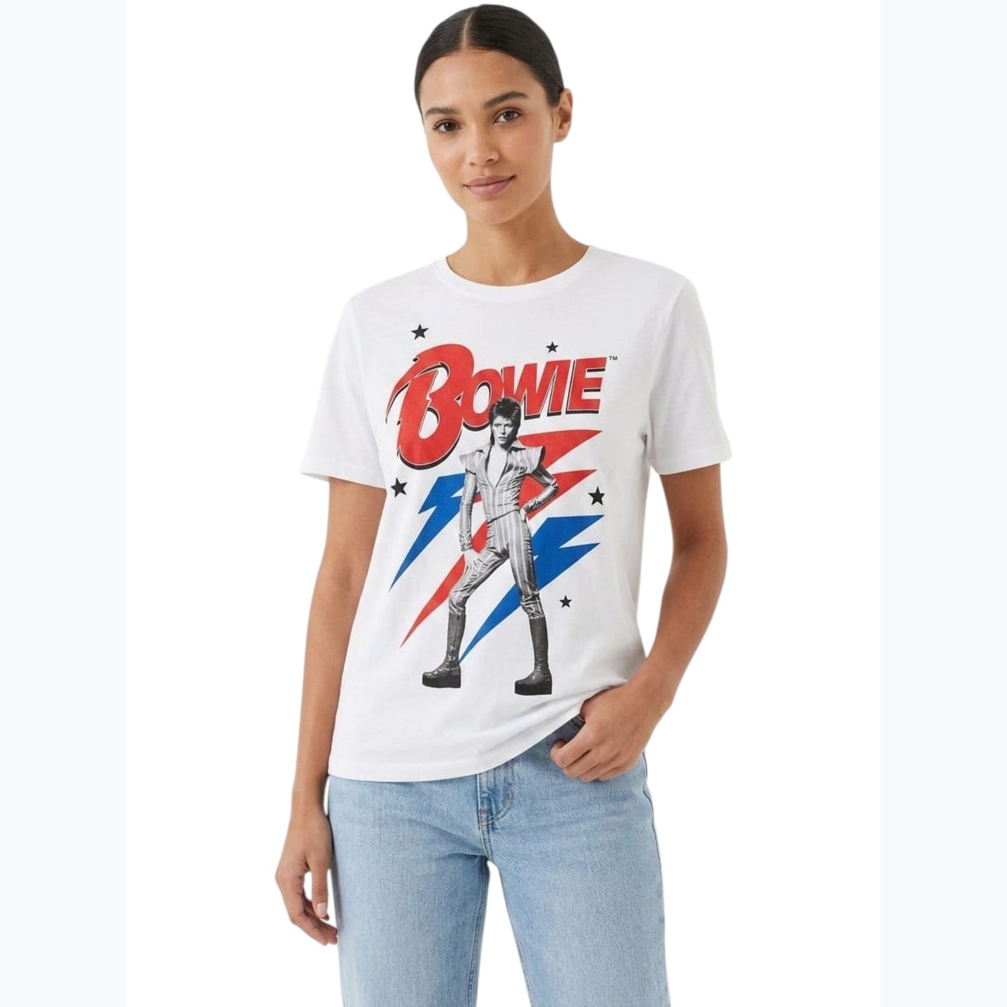 Women's Brand Logo Printed Top,White